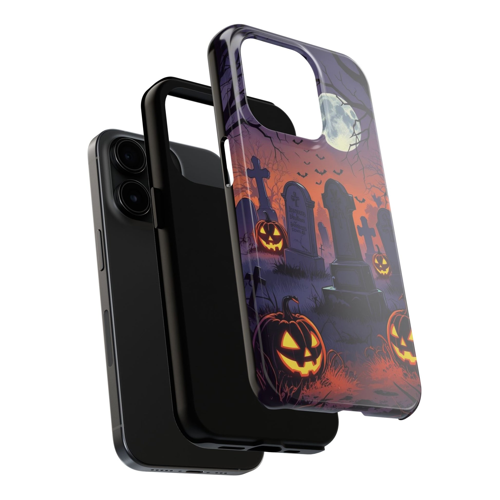 Graveyard Halloween Theme Phone Cases for iPhones & Samsung Phones
