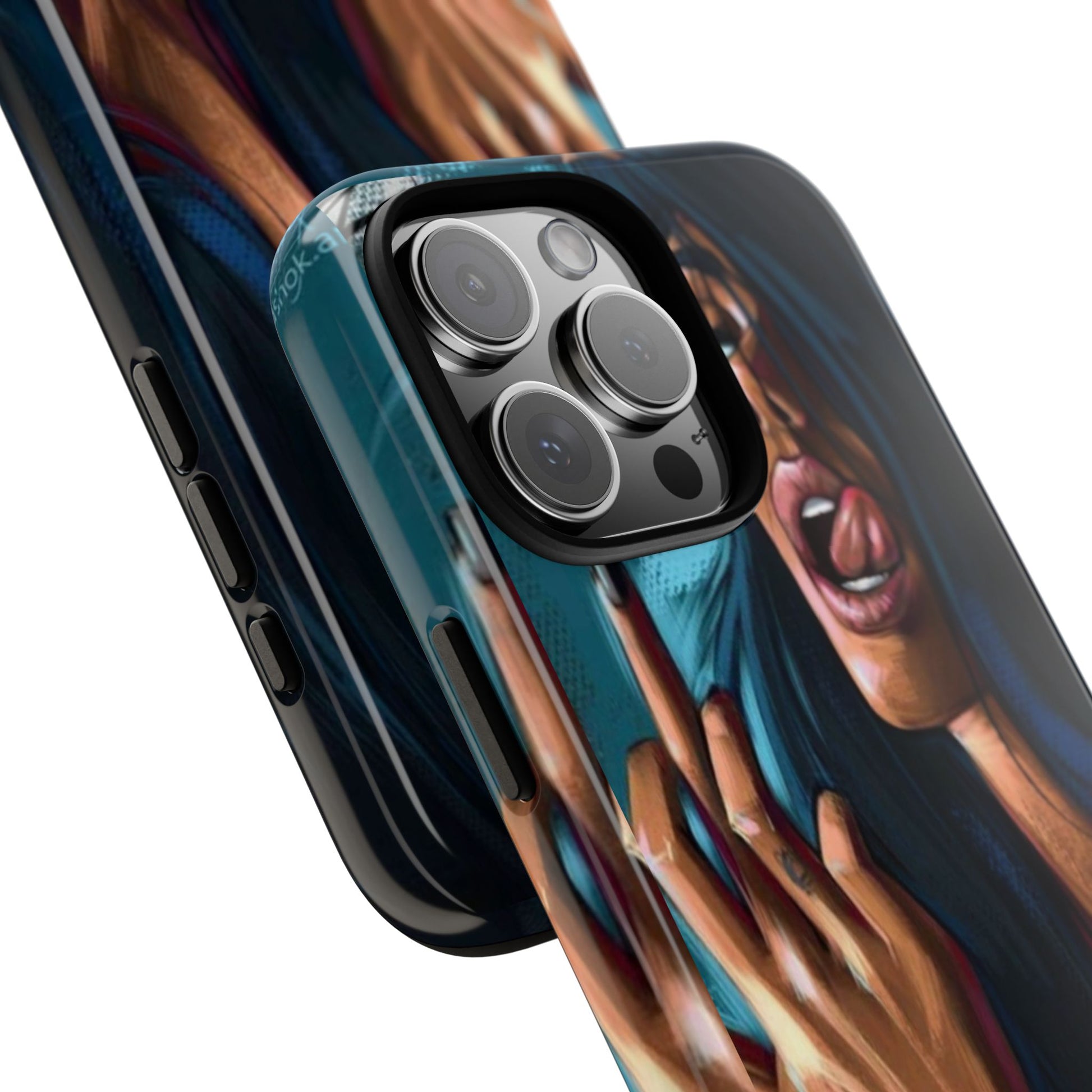 Tough Girl Theme Urban Design Cases for iPhones, Samsung, and Pixel