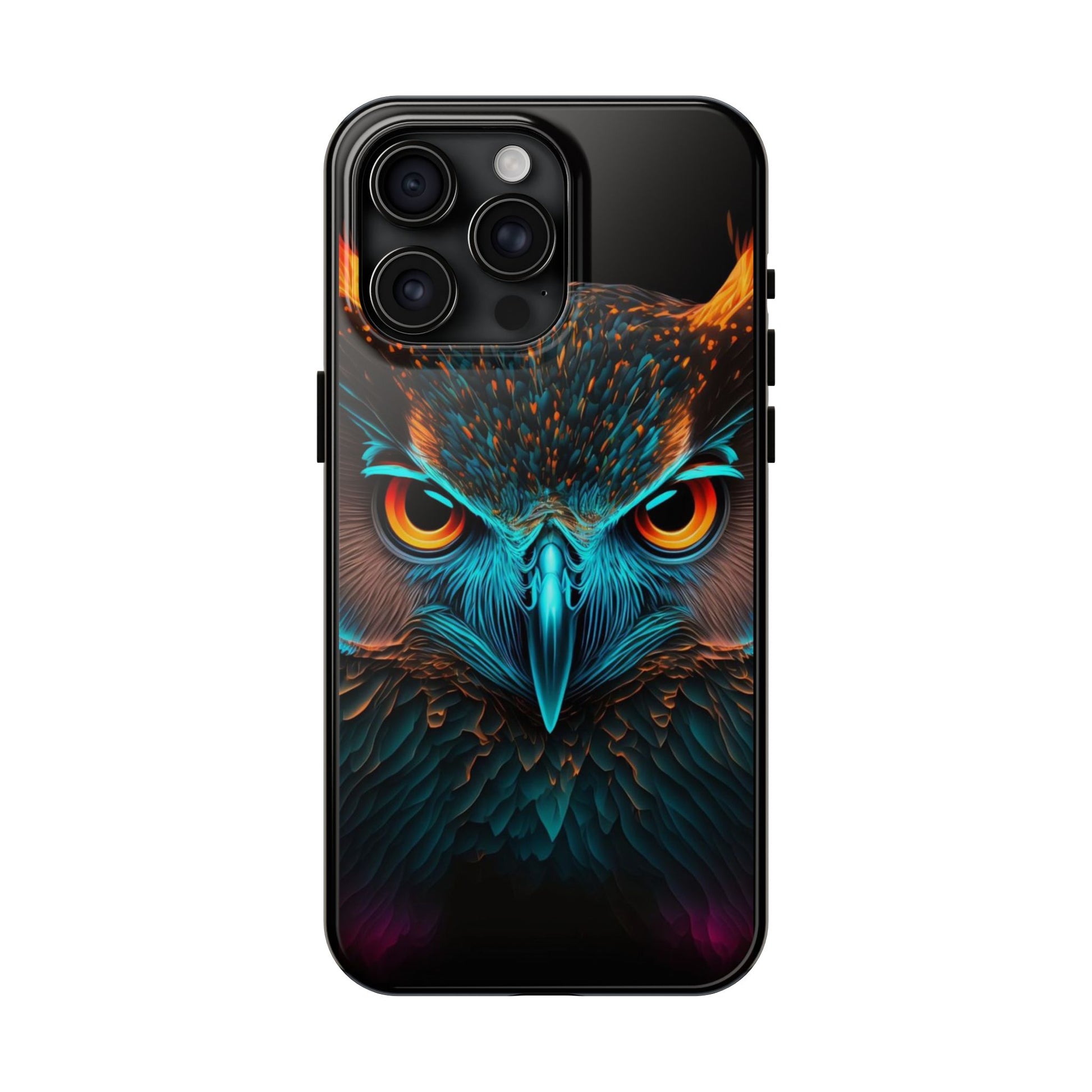 Neon Owl Theme Phone Cases for iPhones & Samsung Phones