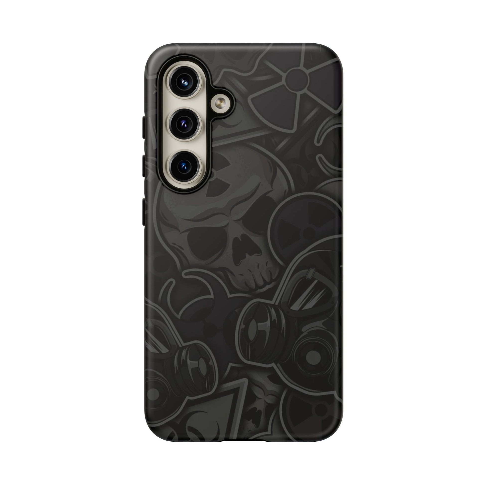 Tough Cases Phone Case, Edgy Skull Design Phone Cover, Gothic Cell Phone Shell