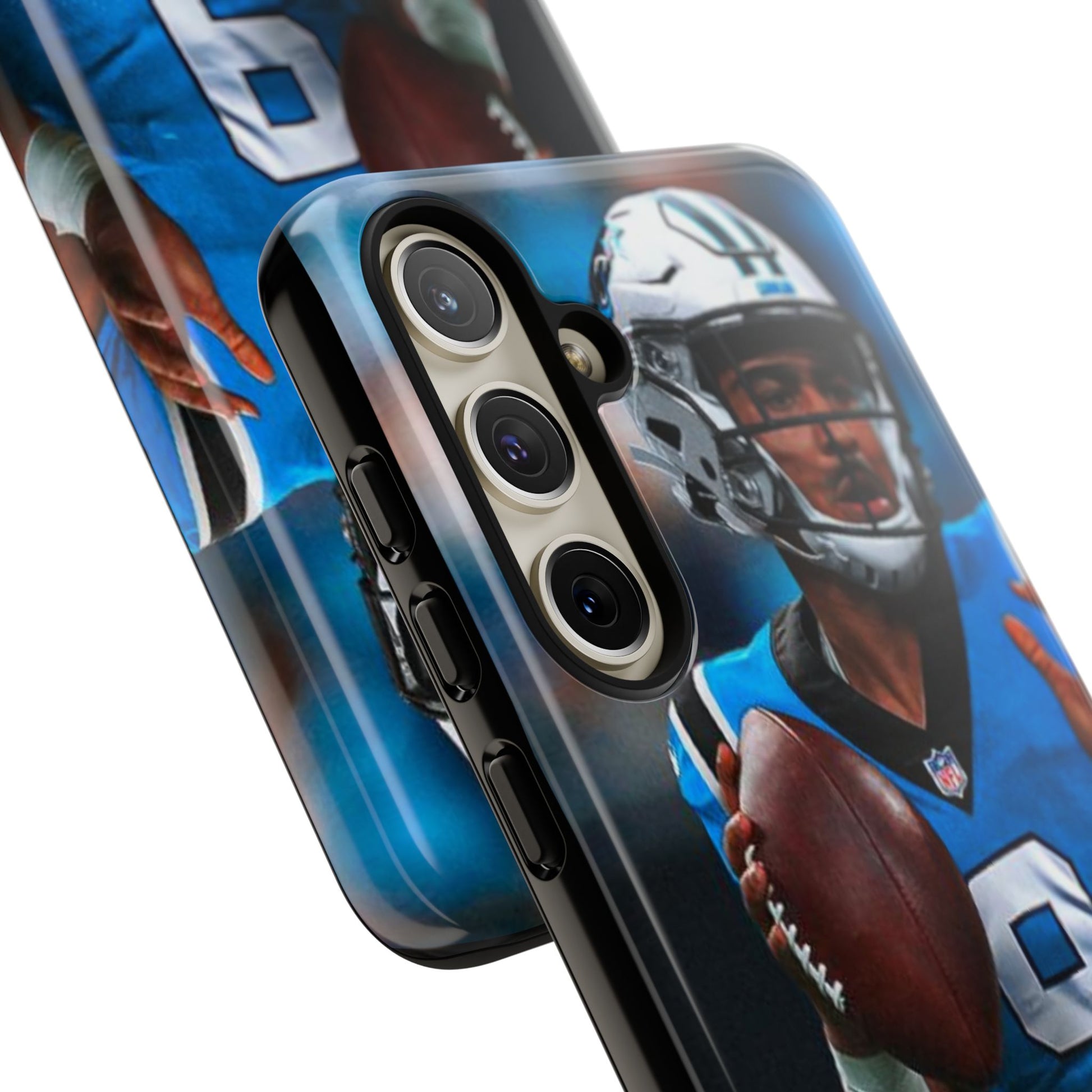 Carolina Panthers Bryce Young Football Tough Cases for iPhones, Samsung, and Pixel