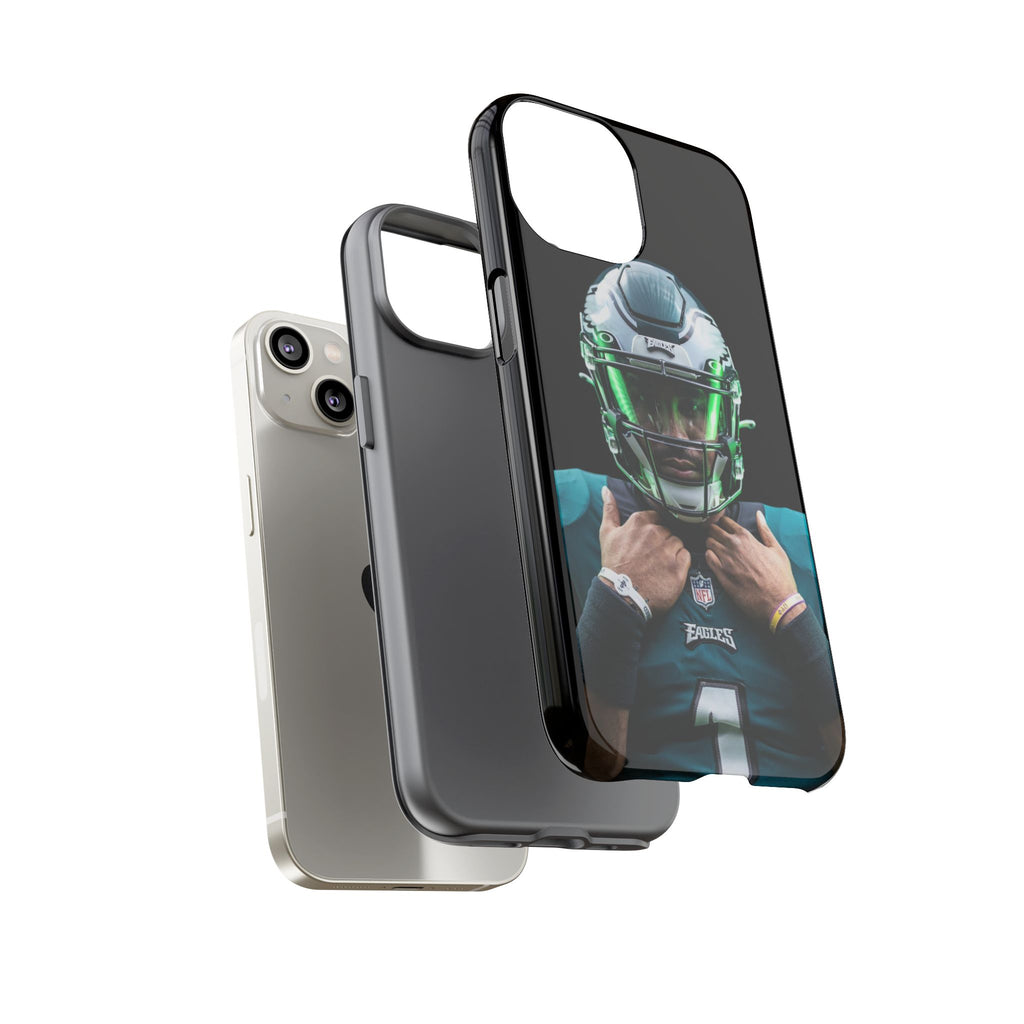 Eagles Football Jalen Hurts Tough Cases for iPhones, Samsung, and Pixel