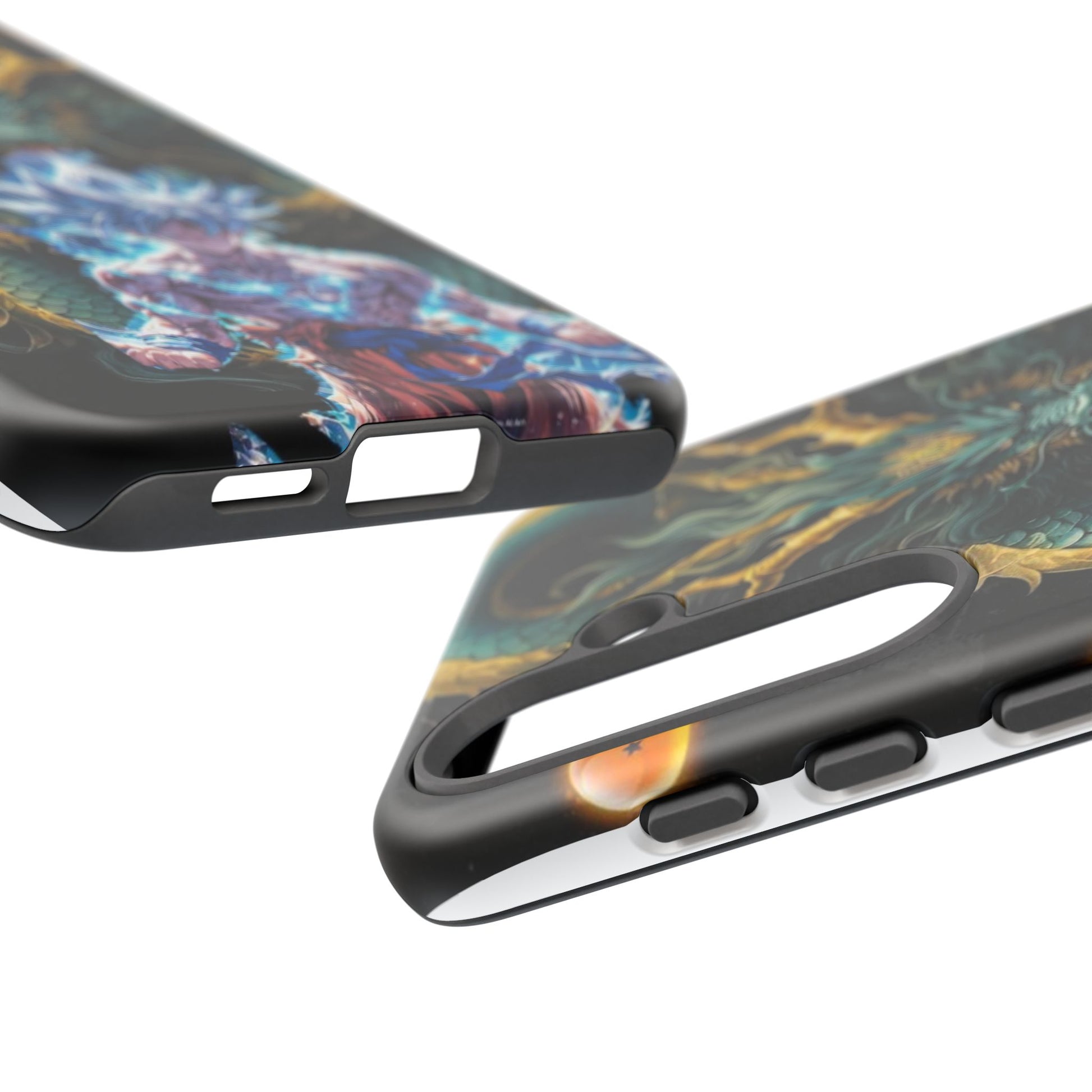 Anime Goku x Shenron Dragonball Z Tough Cases for iPhones, Samsung, and Pixel