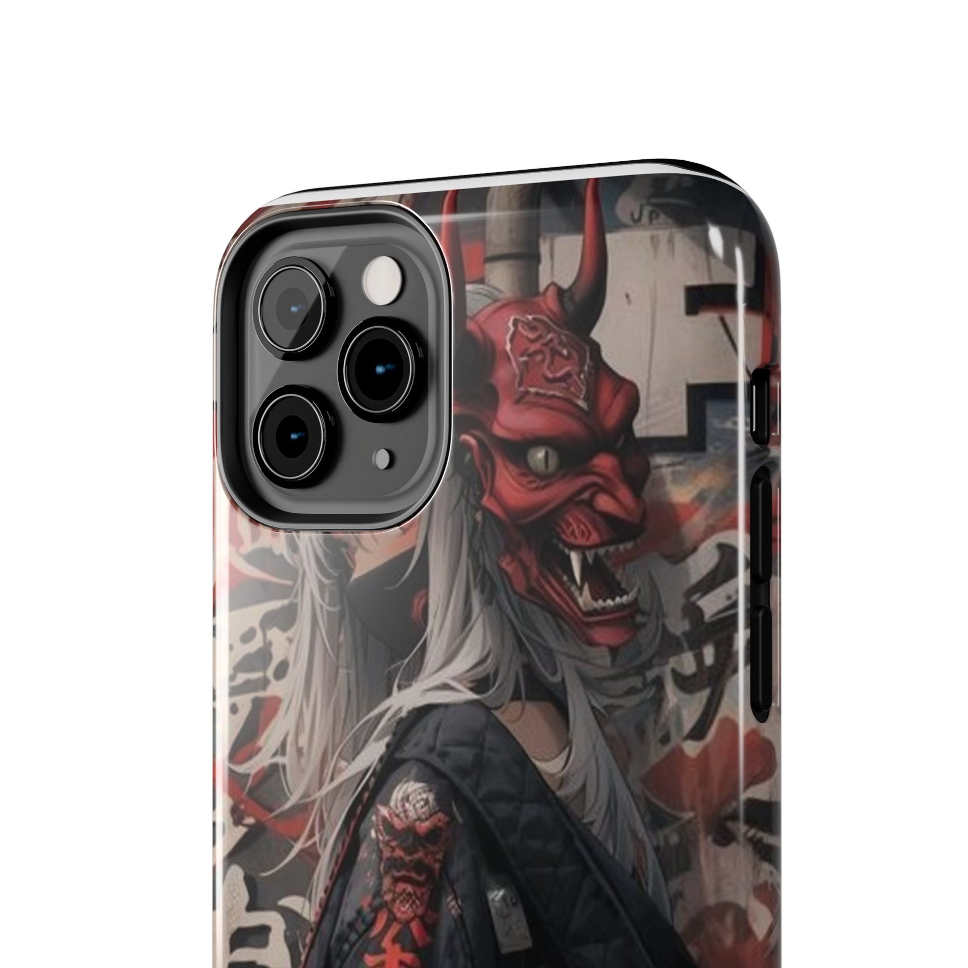 Anime Kabuki Mask Theme Phone Cases for Iphones & Samsung Durable