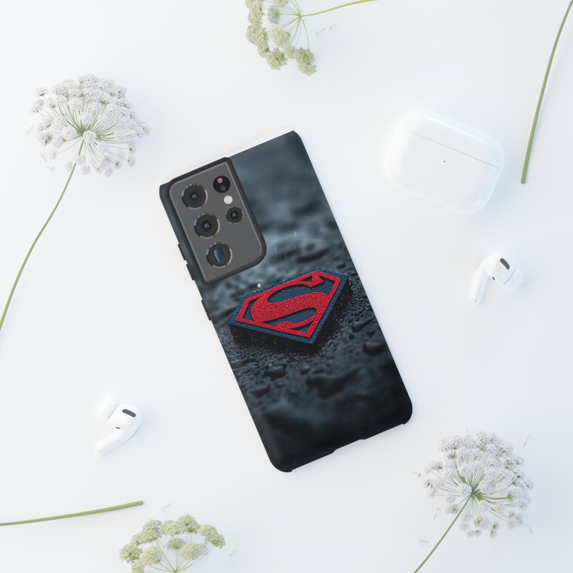 Superman Logo Tough Cases for iPhones, Samsung, and Pixel