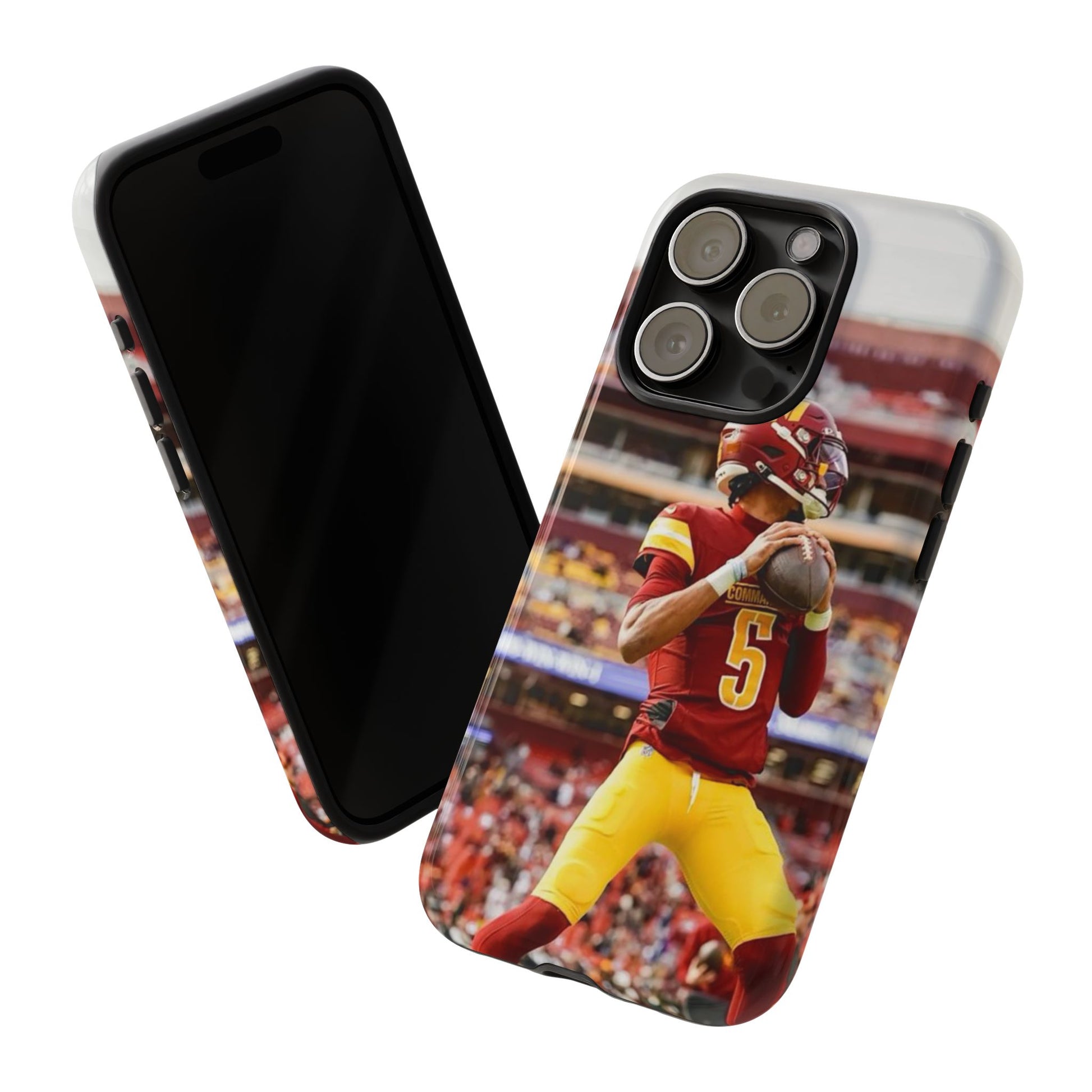 Jayden Daniels Washington Football Tough Cases for iPhones, Samsung, and Pixel