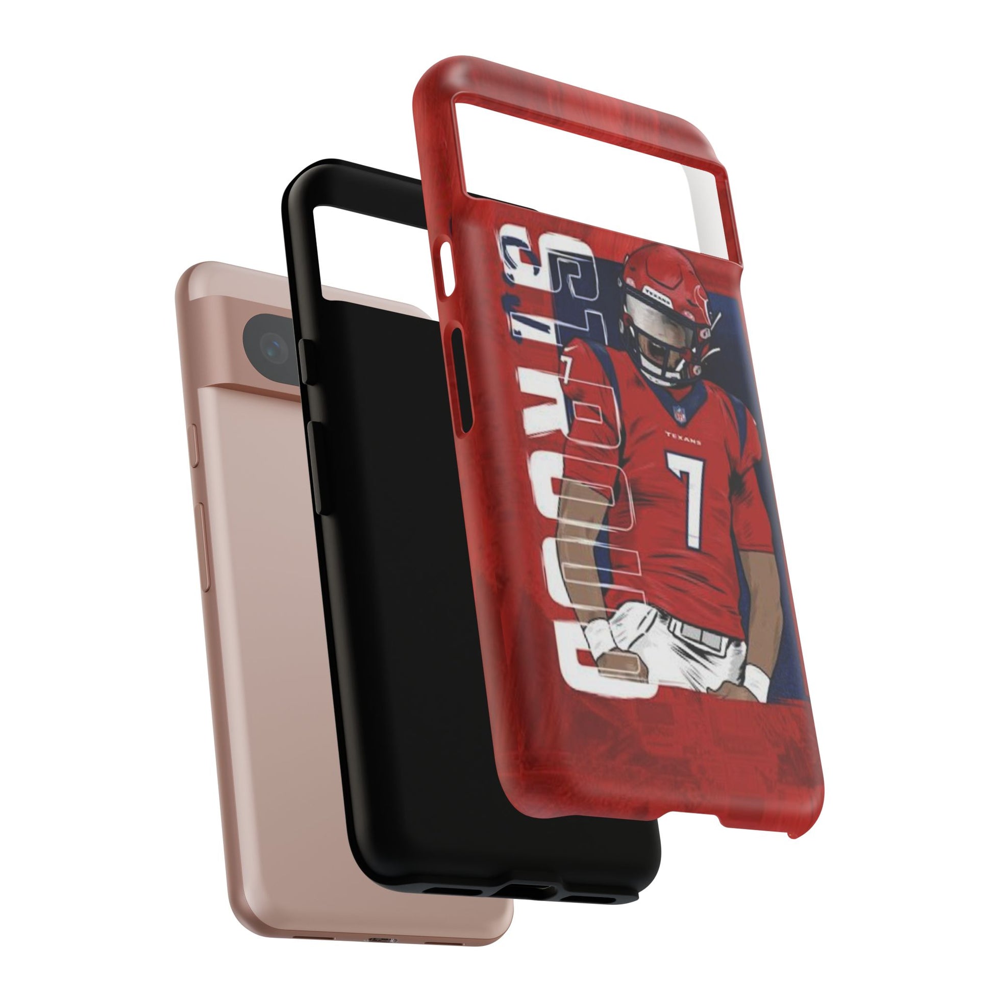 Houston Texans Football CJ Stroud Tough Cases for iPhones, Samsung, and Pixel