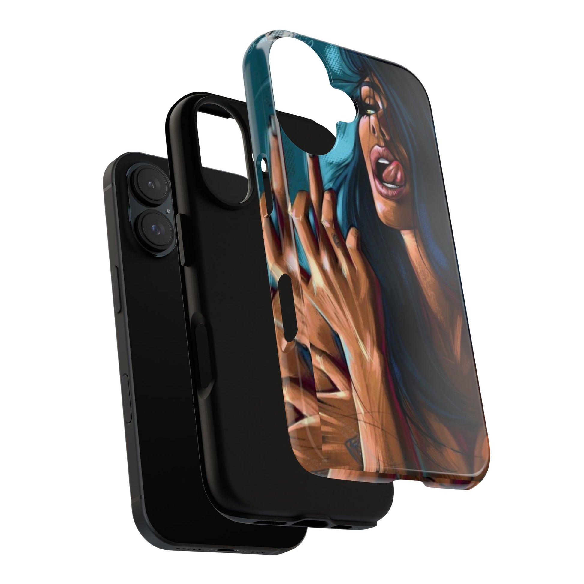 Tough Girl Theme Urban Design Cases for iPhones, Samsung, and Pixel