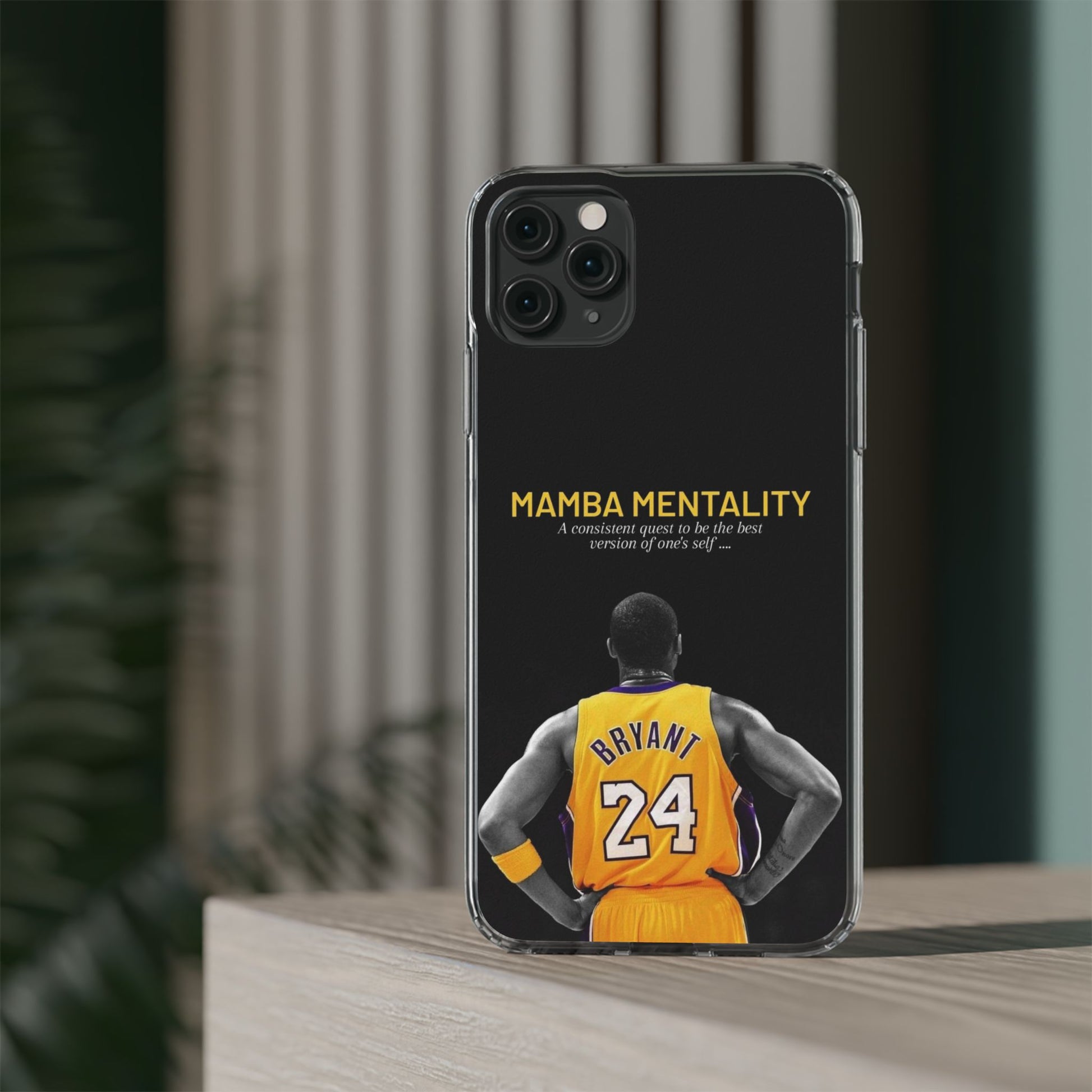 Kobe Mamba Mentality Basketball Inspired design Clear Phone Cases