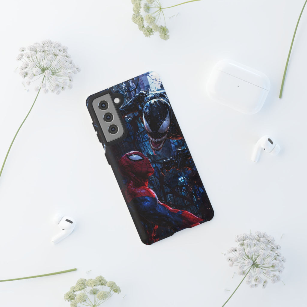 Venom x Spiderman Phone Case, Tough Cases for iPhones, Samsung, and Pixel