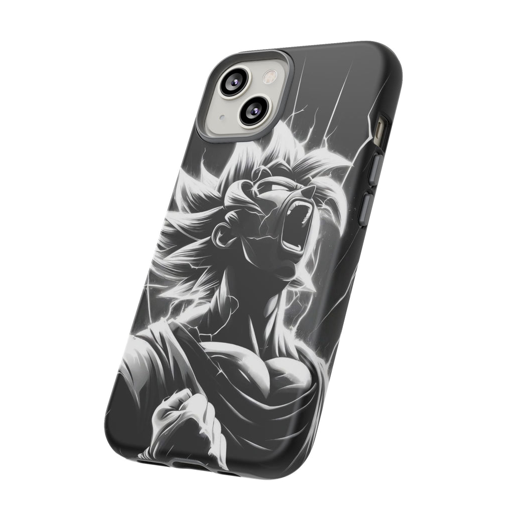 Anime Saiyan Rage Dragon ball Z Tough Cases for iPhones, Samsung, and Pixel