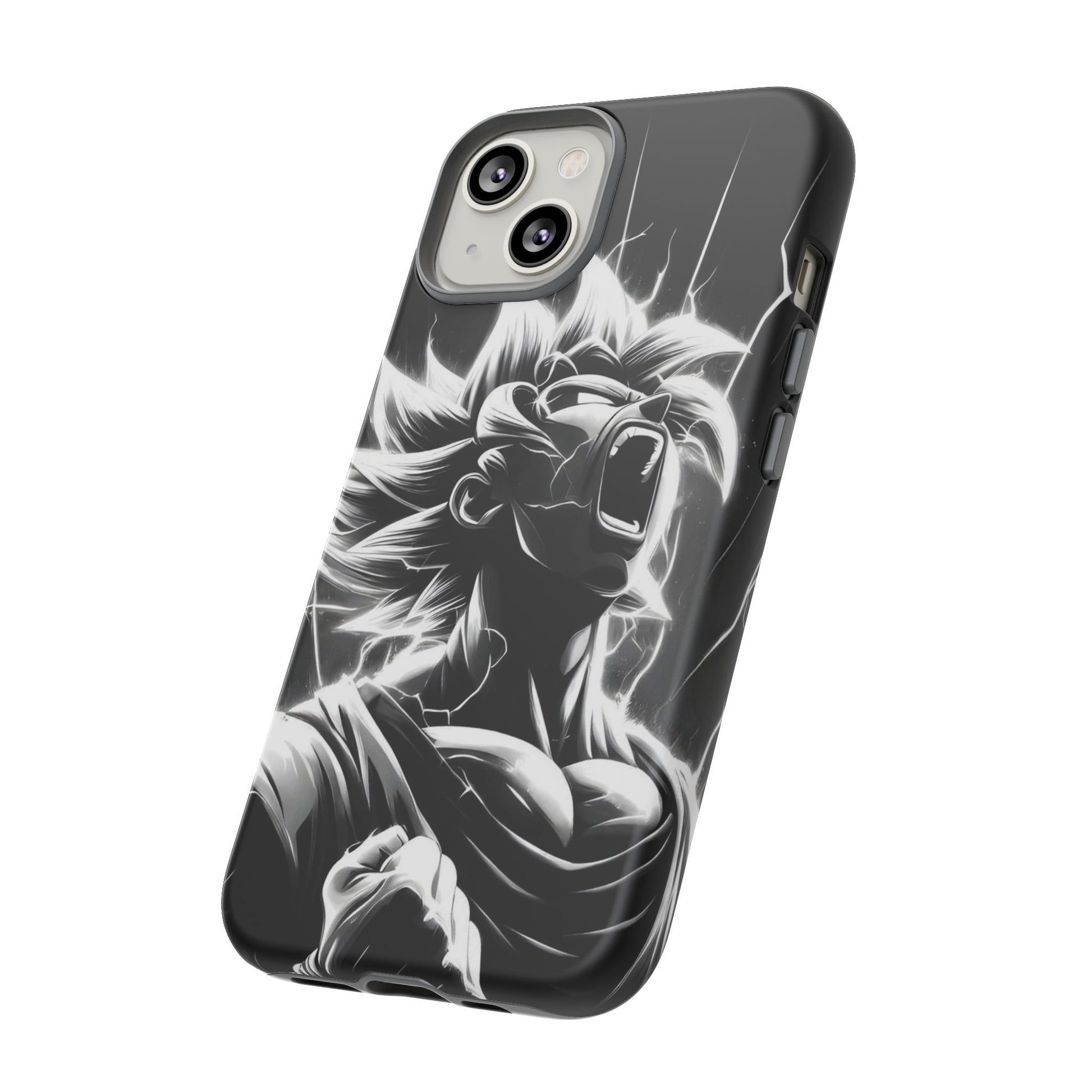Anime Saiyan Rage Dragon ball Z Tough Cases for iPhones, Samsung, and Pixel