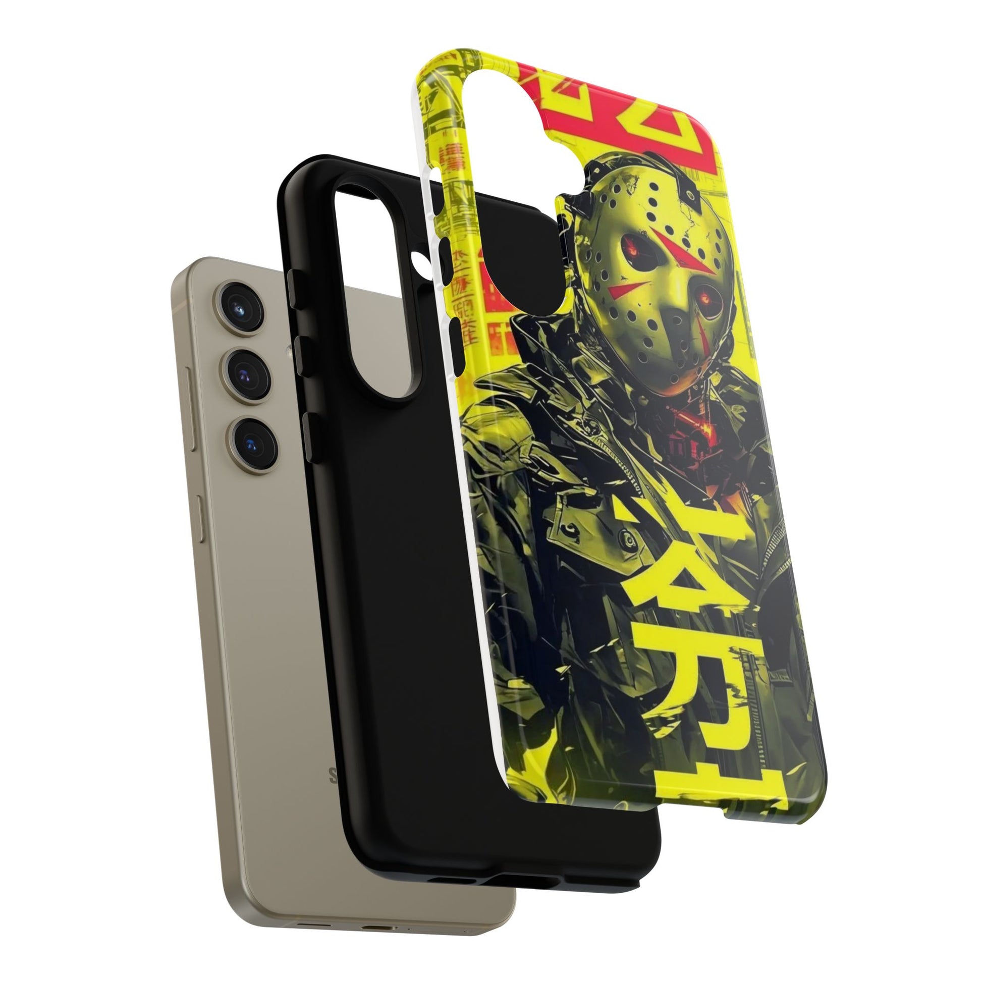 Cyberpunk X Jason Voorhees Tough Cases for iPhones, Samsung, and Pixel