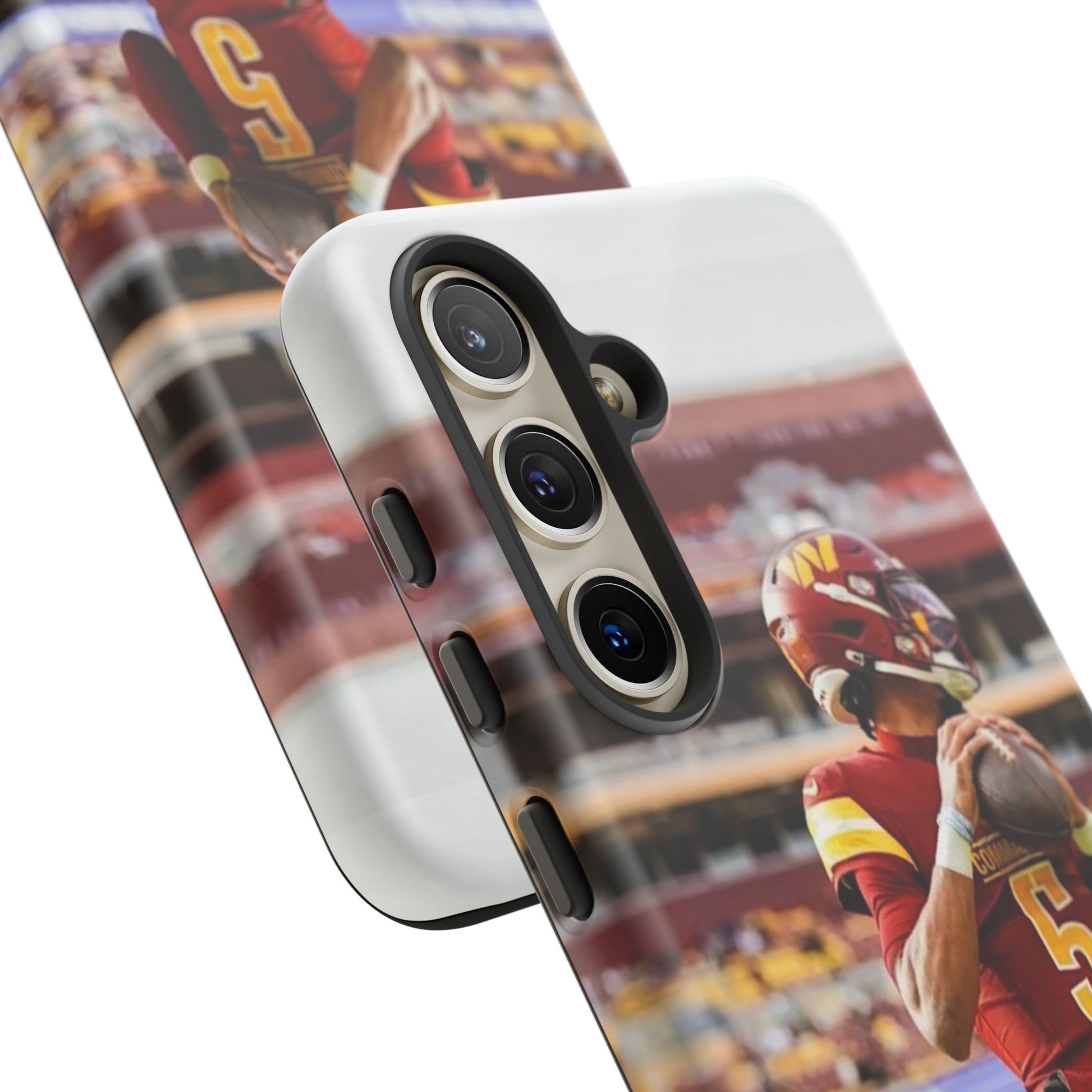 Jayden Daniels Washington Football Tough Cases for iPhones, Samsung, and Pixel