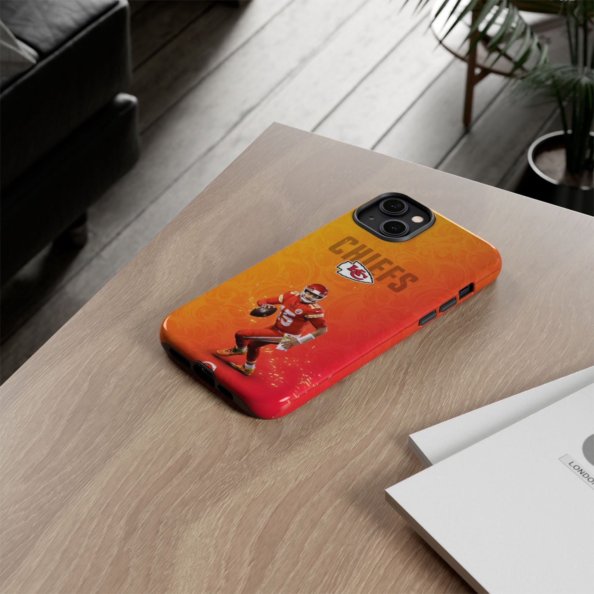 Kansas City Chiefs Patrick Mahomes Football Tough Cases for iPhones, Samsung, and Pixel