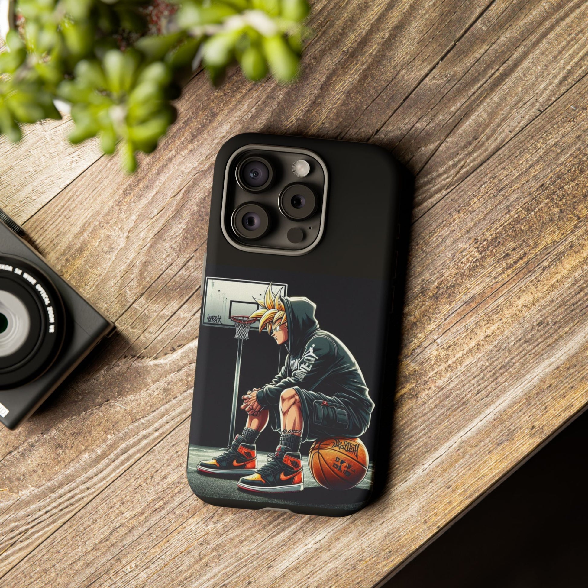 Son Goku Basketball Tough Cases for iPhones, Samsung, and Pixel