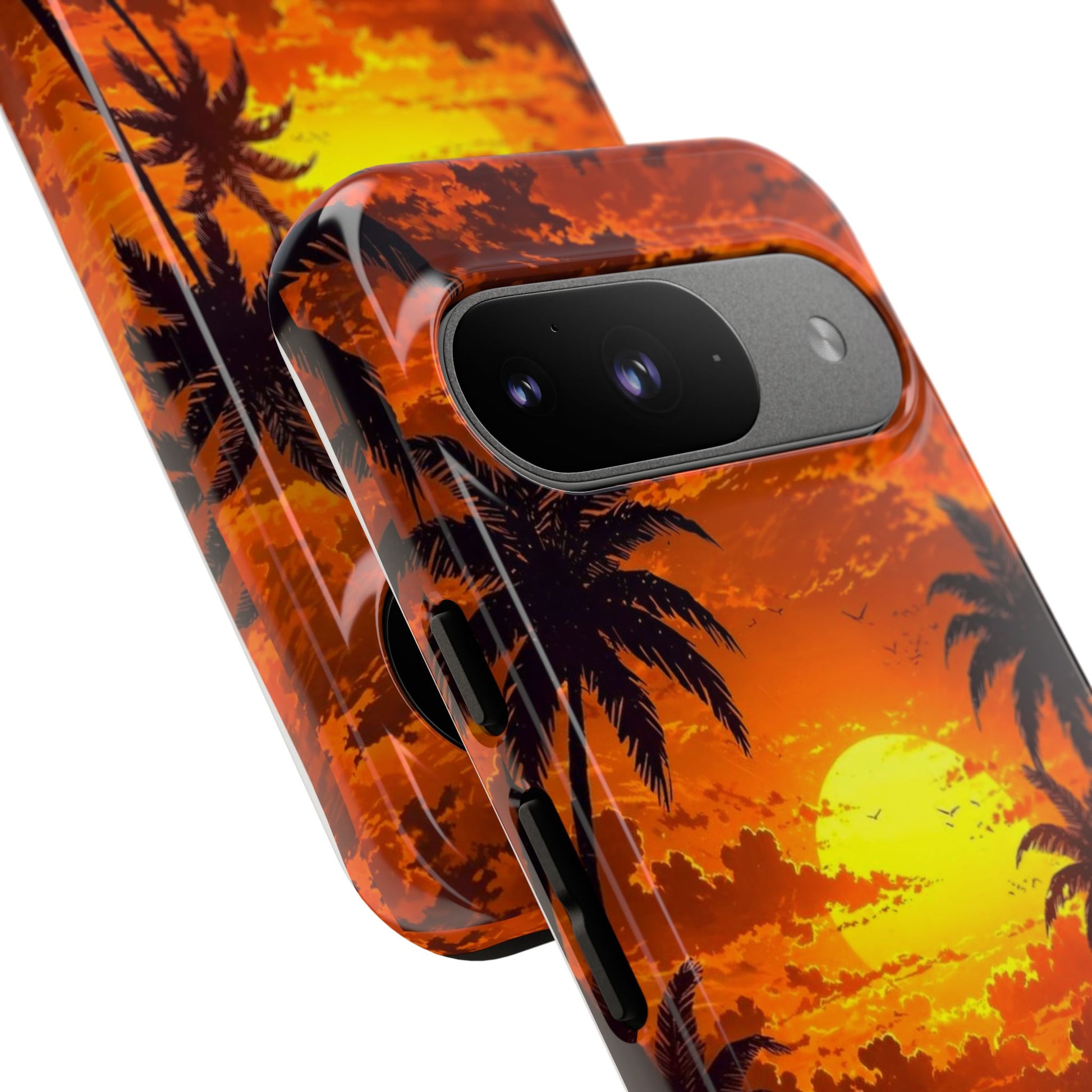 Beautiful Beach Sunset Tough Cases for iPhones, Samsung, and Pixel