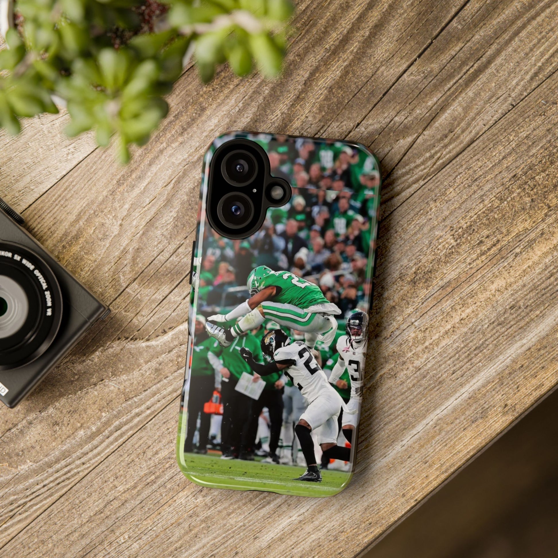 Saquon Barkley The Huddle Eagles Football Tough Cases for iPhones, Samsung, and Pixel