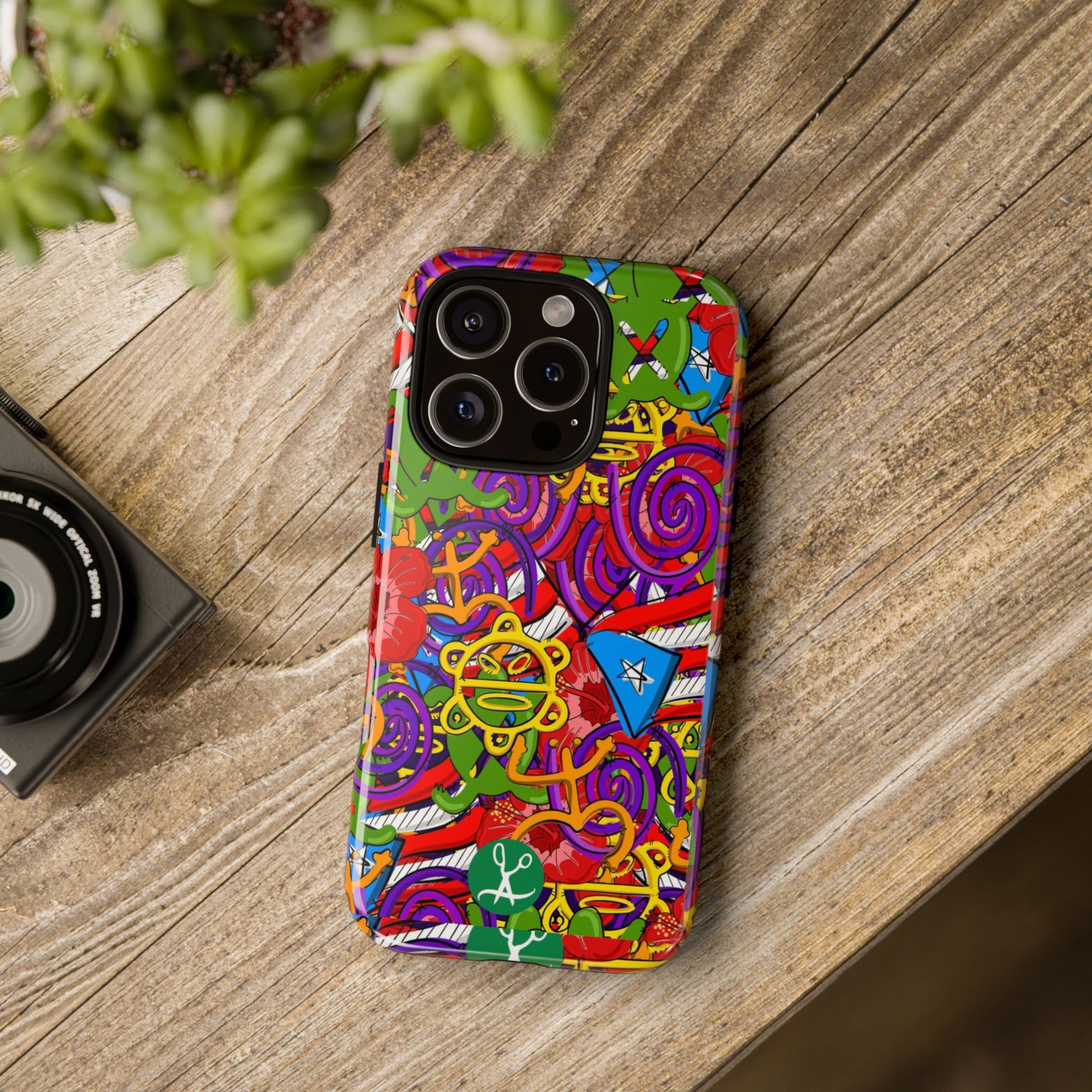 Puerto Rico Taino Tribal Art Tough Cases for iPhones, Samsung, and Pixel