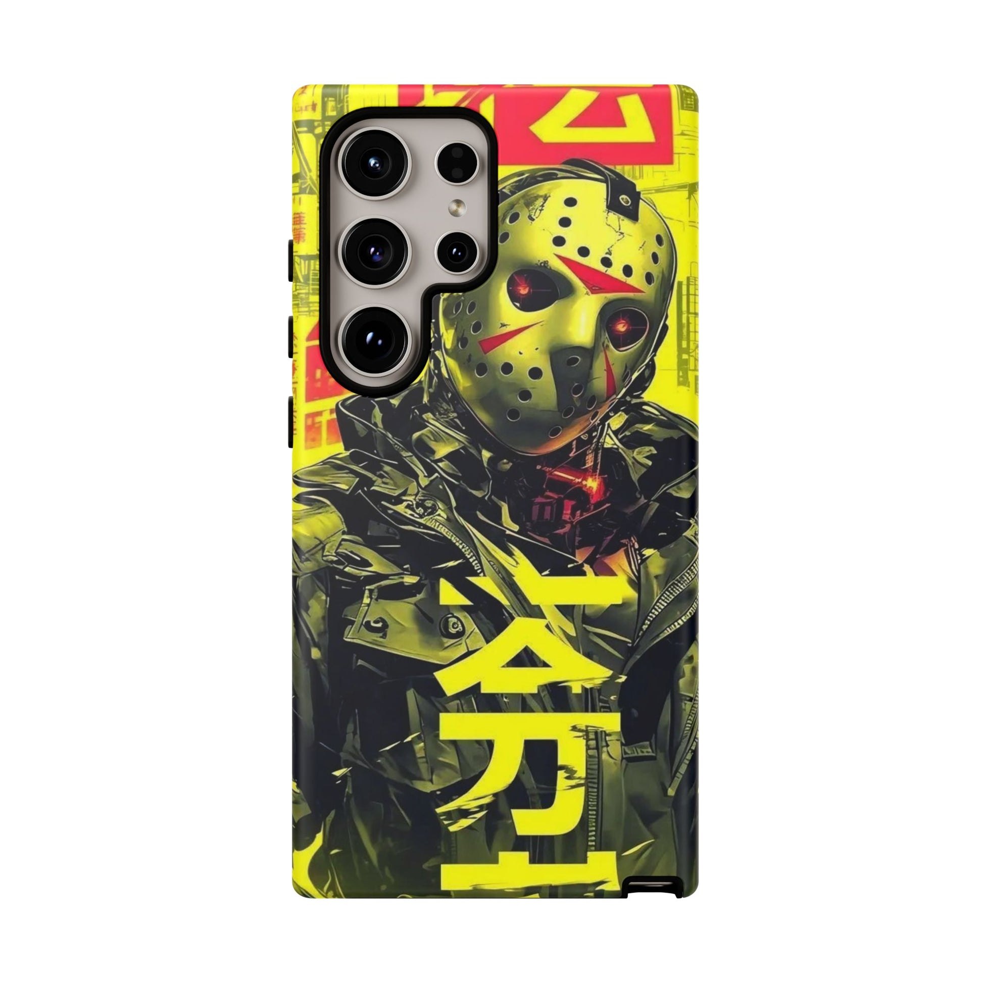 Cyberpunk X Jason Voorhees Tough Cases for iPhones, Samsung, and Pixel