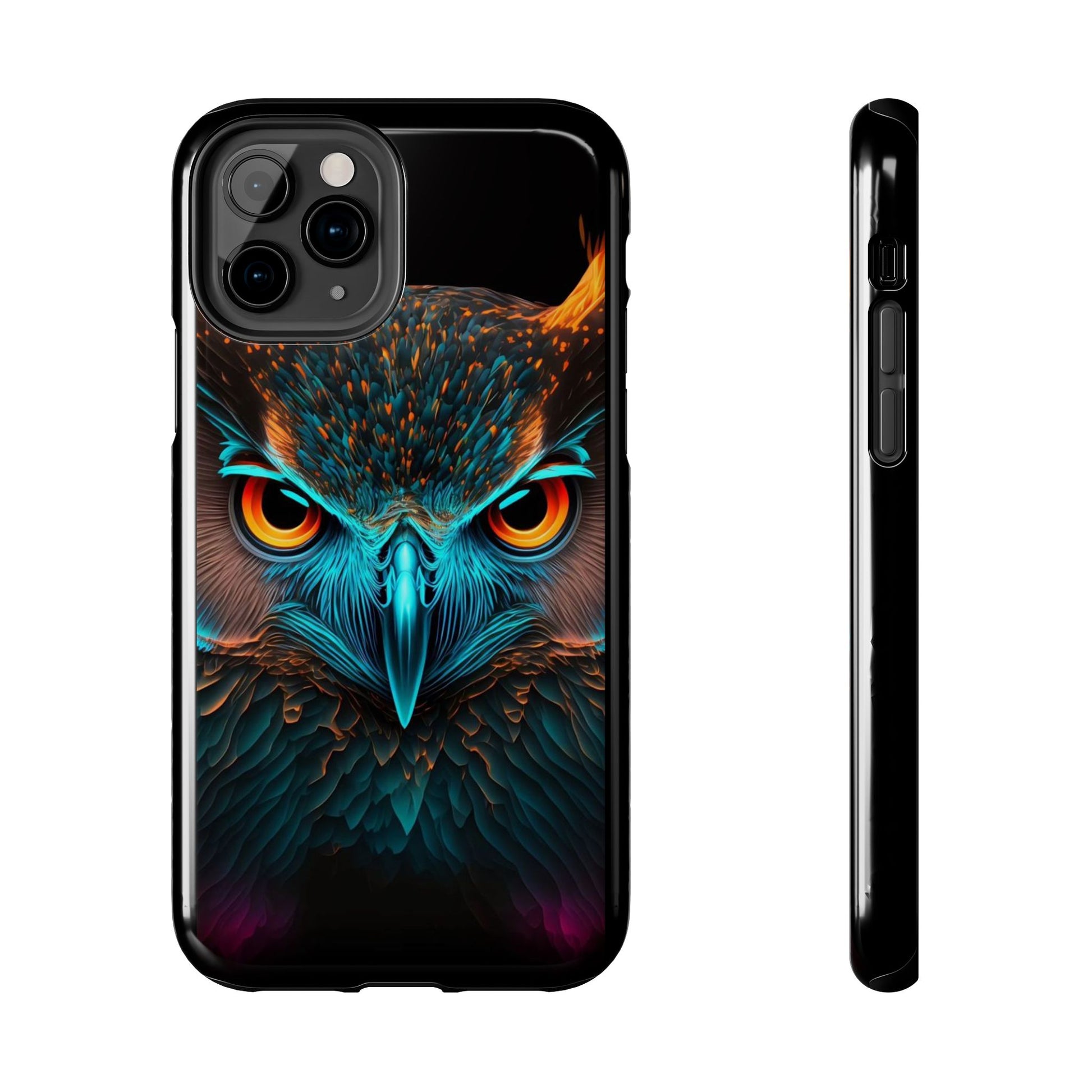 Neon Owl Theme Phone Cases for iPhones & Samsung Phones