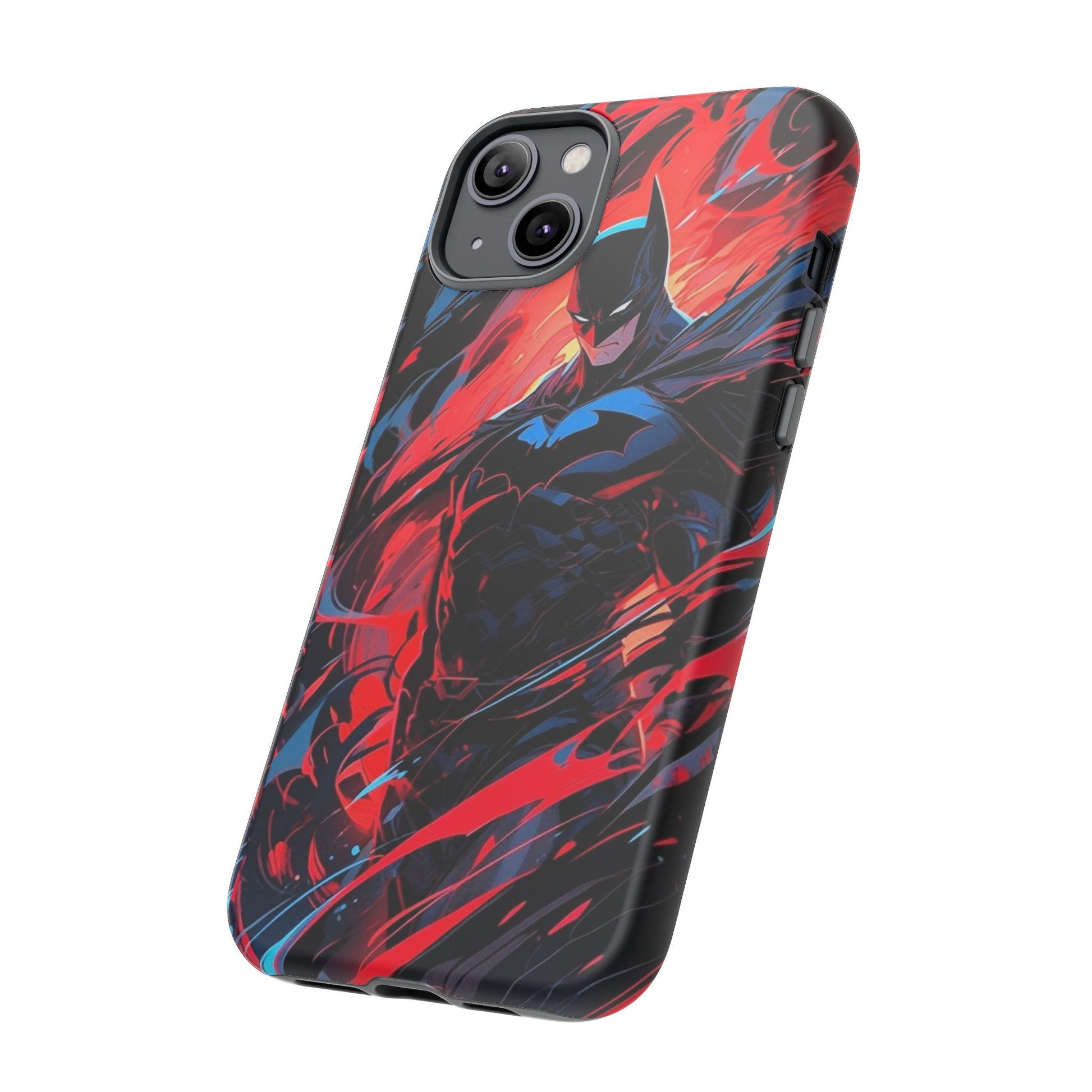 The Dark Knight Batman Art Tough Cases for iPhones, Samsung, and Pixel