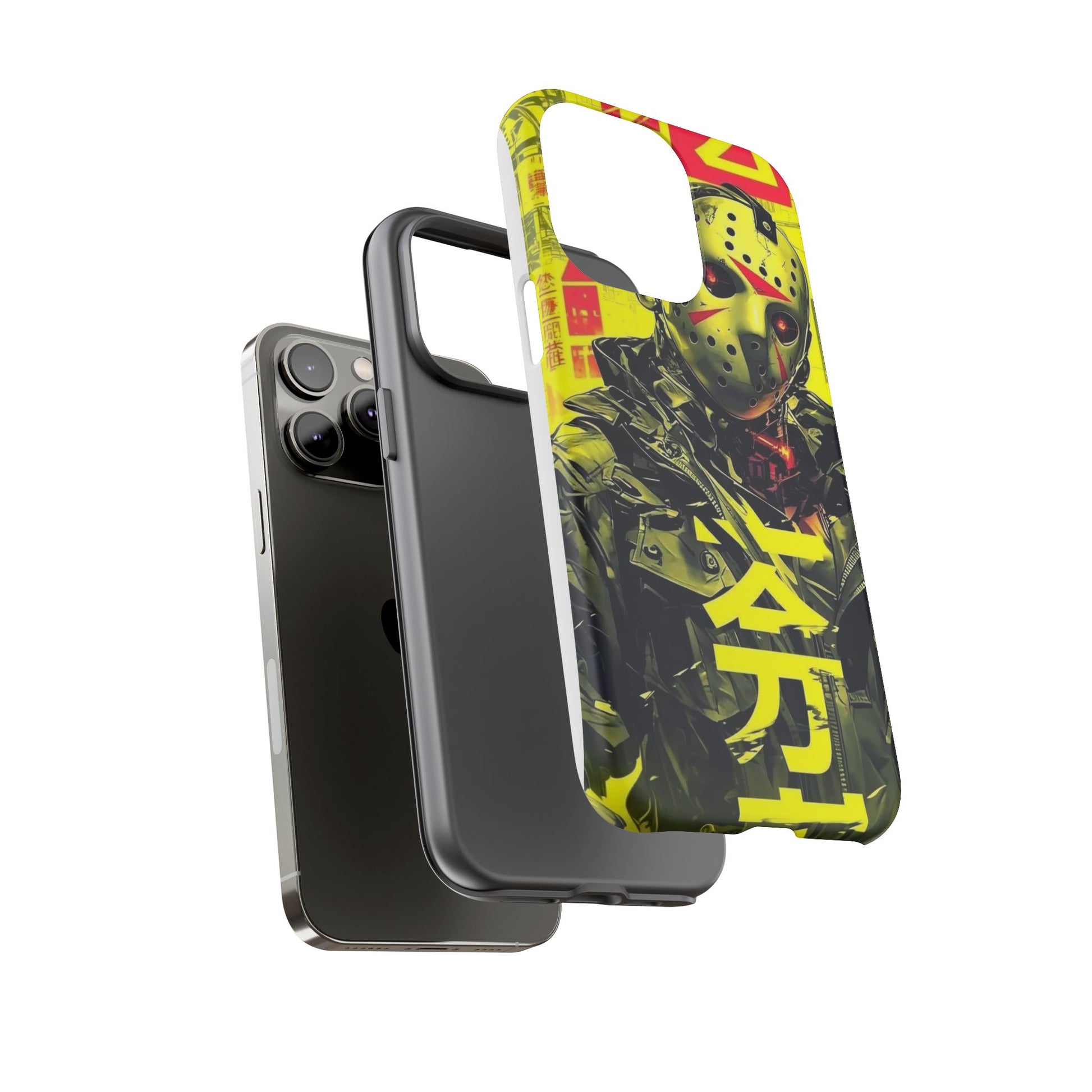 Cyberpunk X Jason Voorhees Tough Cases for iPhones, Samsung, and Pixel