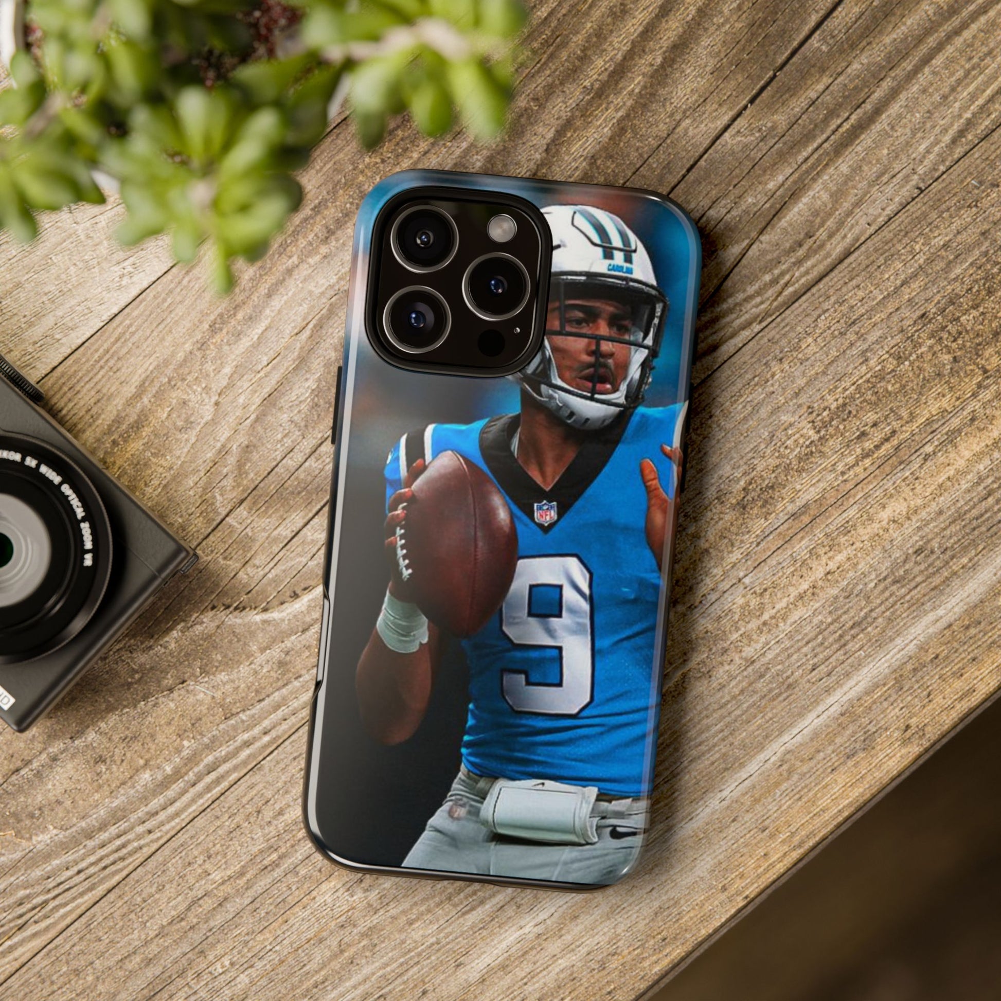 Carolina Panthers Bryce Young Football Tough Cases for iPhones, Samsung, and Pixel