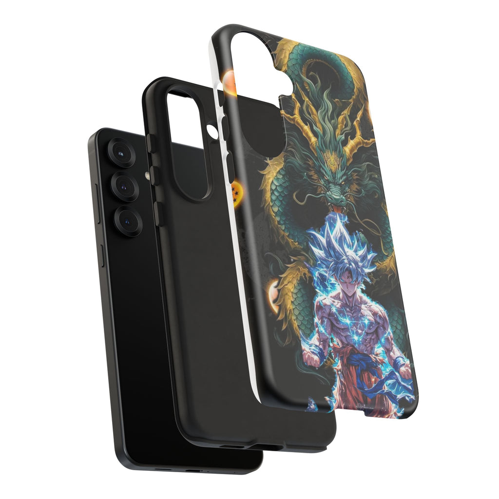 Anime Goku x Shenron Dragonball Z Tough Cases for iPhones, Samsung, and Pixel