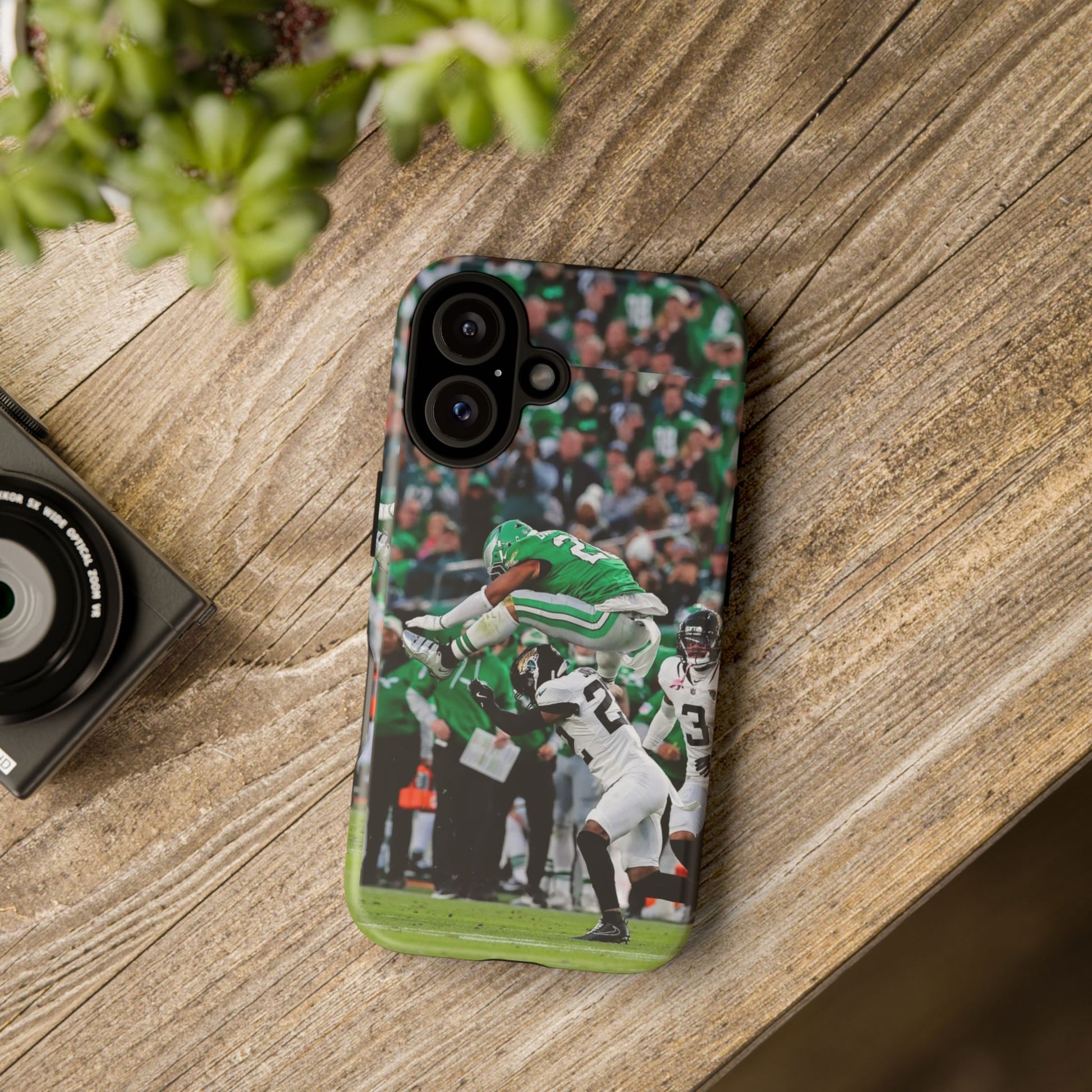 Saquon Barkley The Huddle Eagles Football Tough Cases for iPhones, Samsung, and Pixel