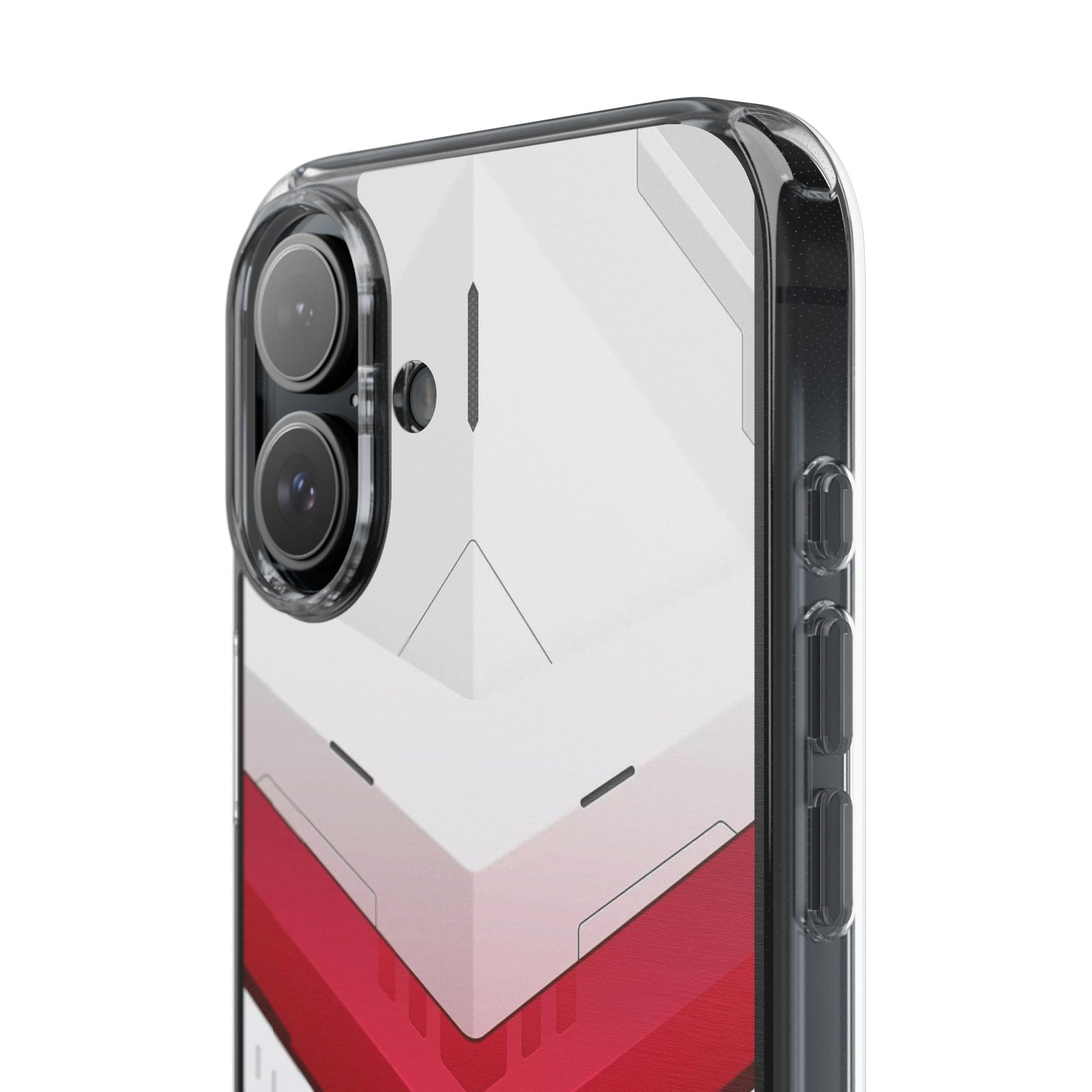 Mecha Armor Phone Case, Gundam Clear Cover for iPhone & Samsung - Gift for Anime