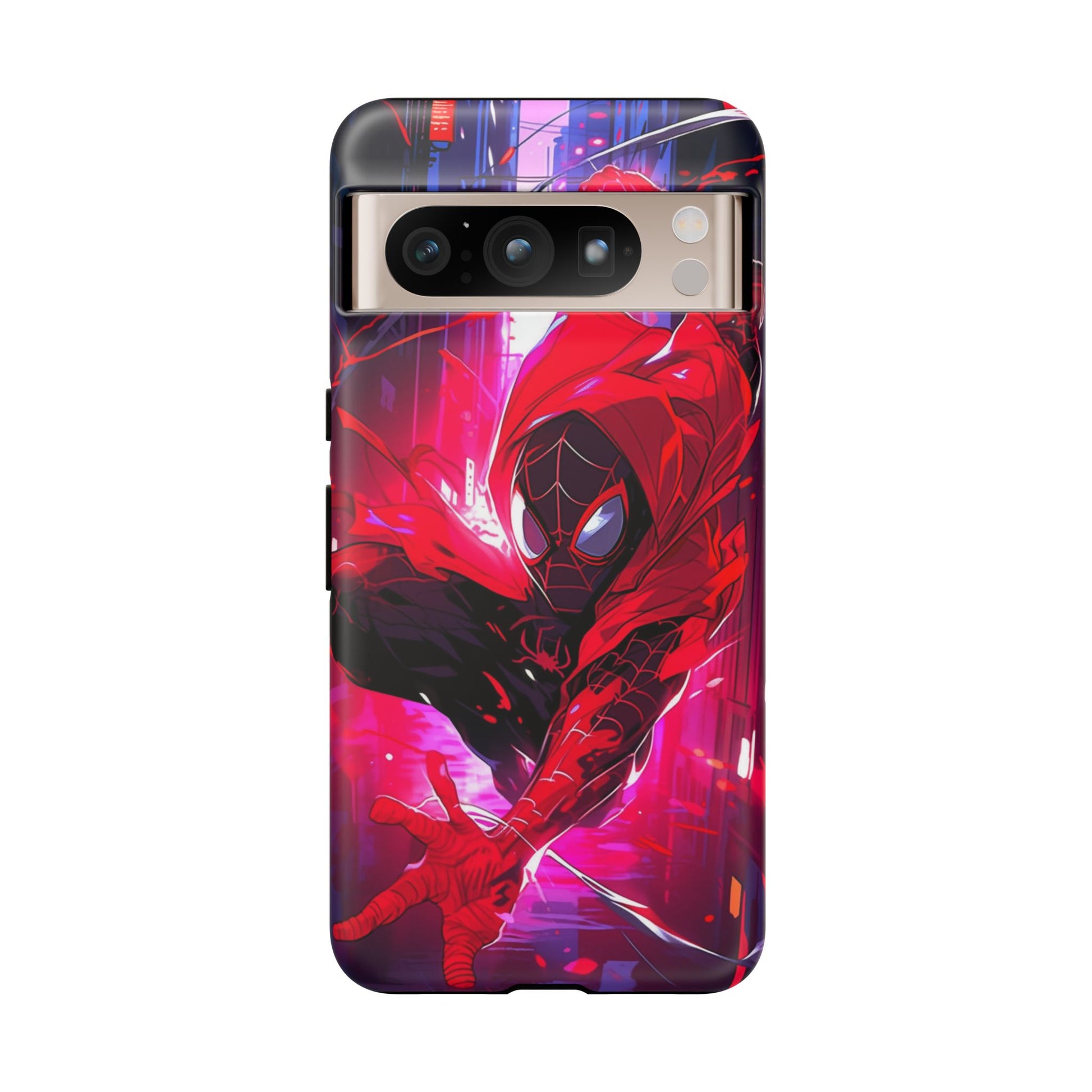 Miles Morales Spiderman Phone Case, Tough Cases for iPhones, Samsung, and Pixel
