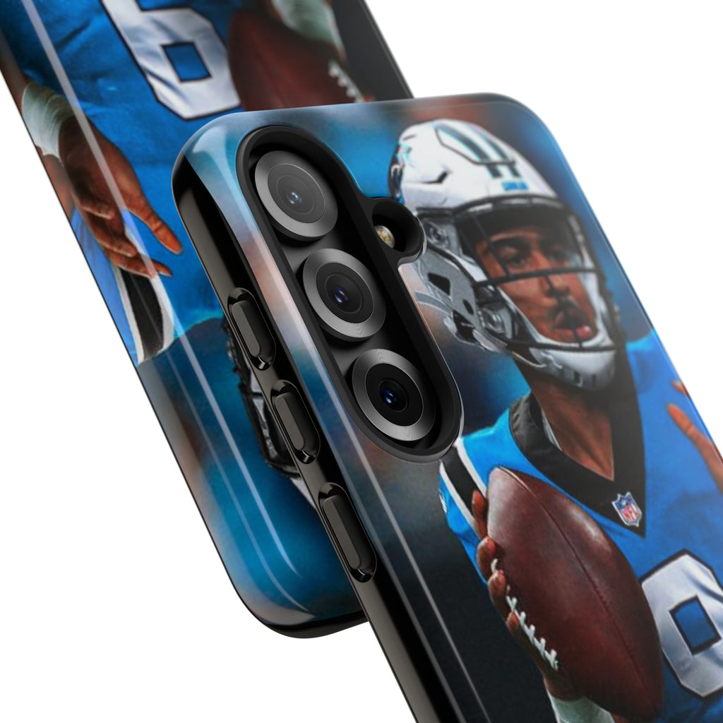 Carolina Panthers Bryce Young Football Tough Cases for iPhones, Samsung, and Pixel