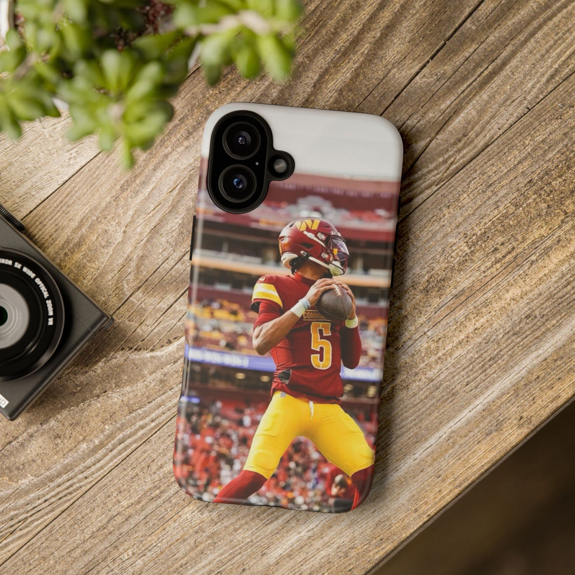 Jayden Daniels Washington Football Tough Cases for iPhones, Samsung, and Pixel