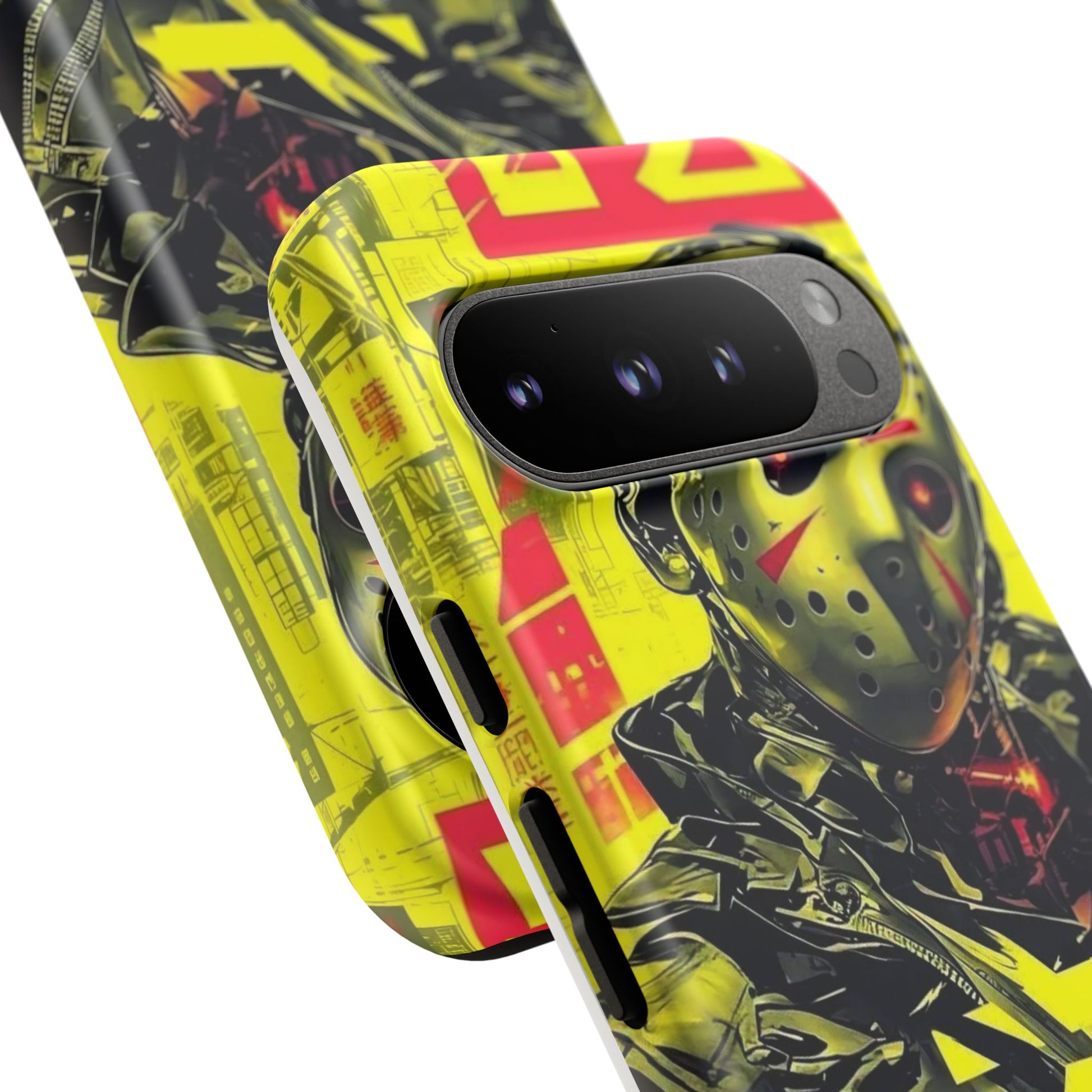 Cyberpunk X Jason Voorhees Tough Cases for iPhones, Samsung, and Pixel
