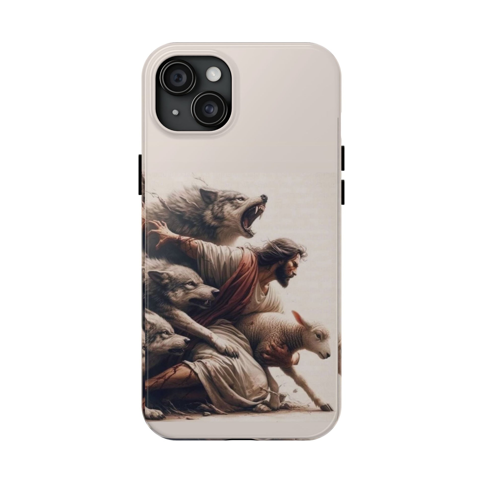 Jesus x Wolves Christian Themed Tough Phone Cases for Iphones & Samsung Phones
