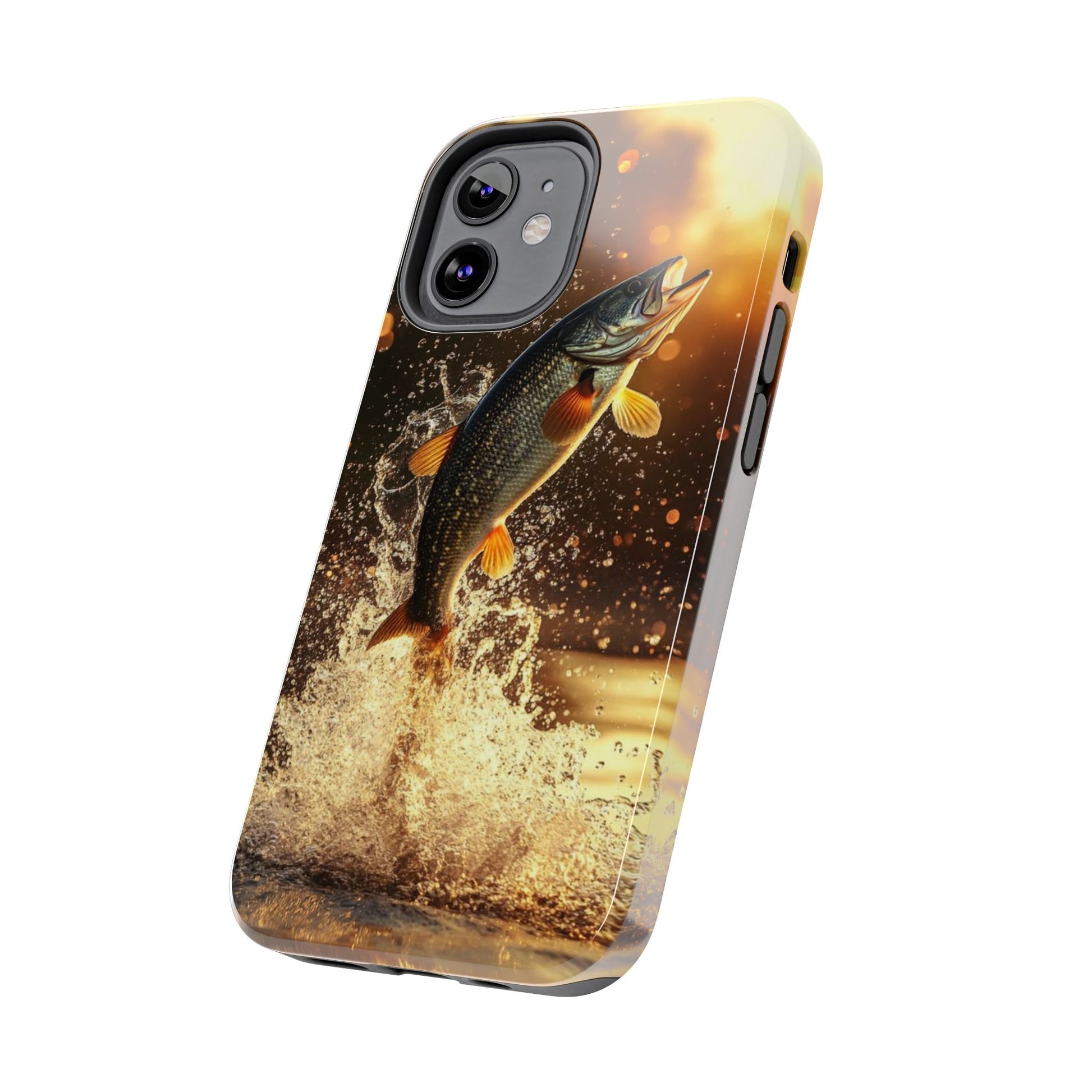 Jumping Bass Fish Theme Phone Cases for iPhones & Samsung Phones