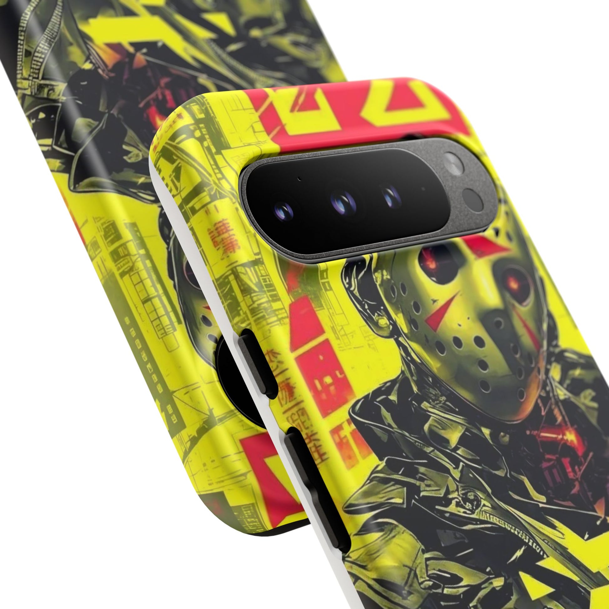 Cyberpunk X Jason Voorhees Tough Cases for iPhones, Samsung, and Pixel
