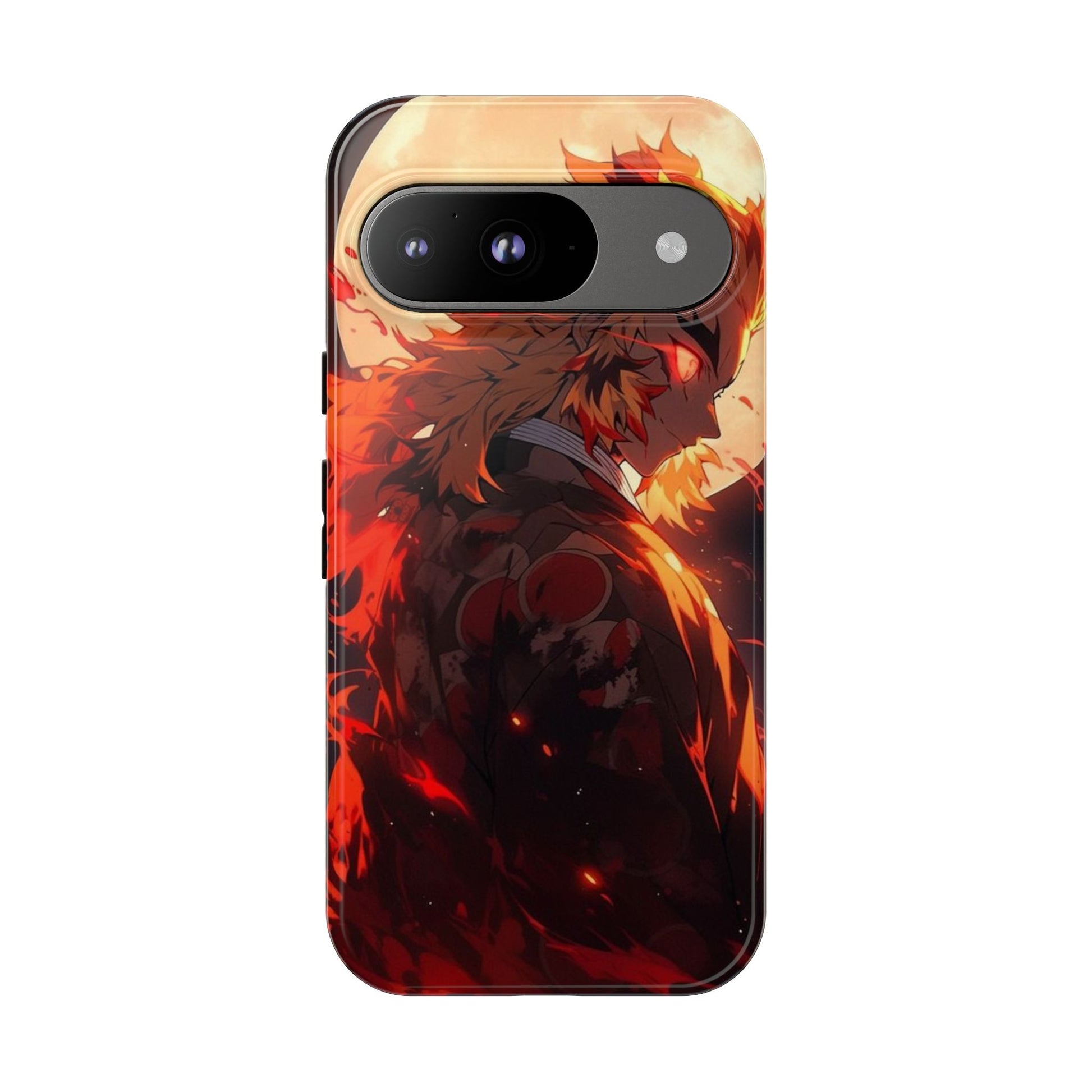 Demon Sl;ayer Rengoku Anime Phone Case, Tough Cases for iPhones, Samsung, and Pixel