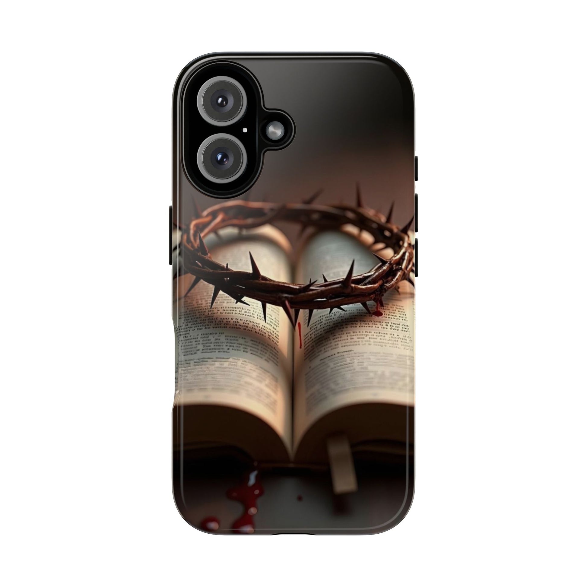 Crown of Thorns and Bible Christian Tough Cases for iPhones, Samsung, and Pixel