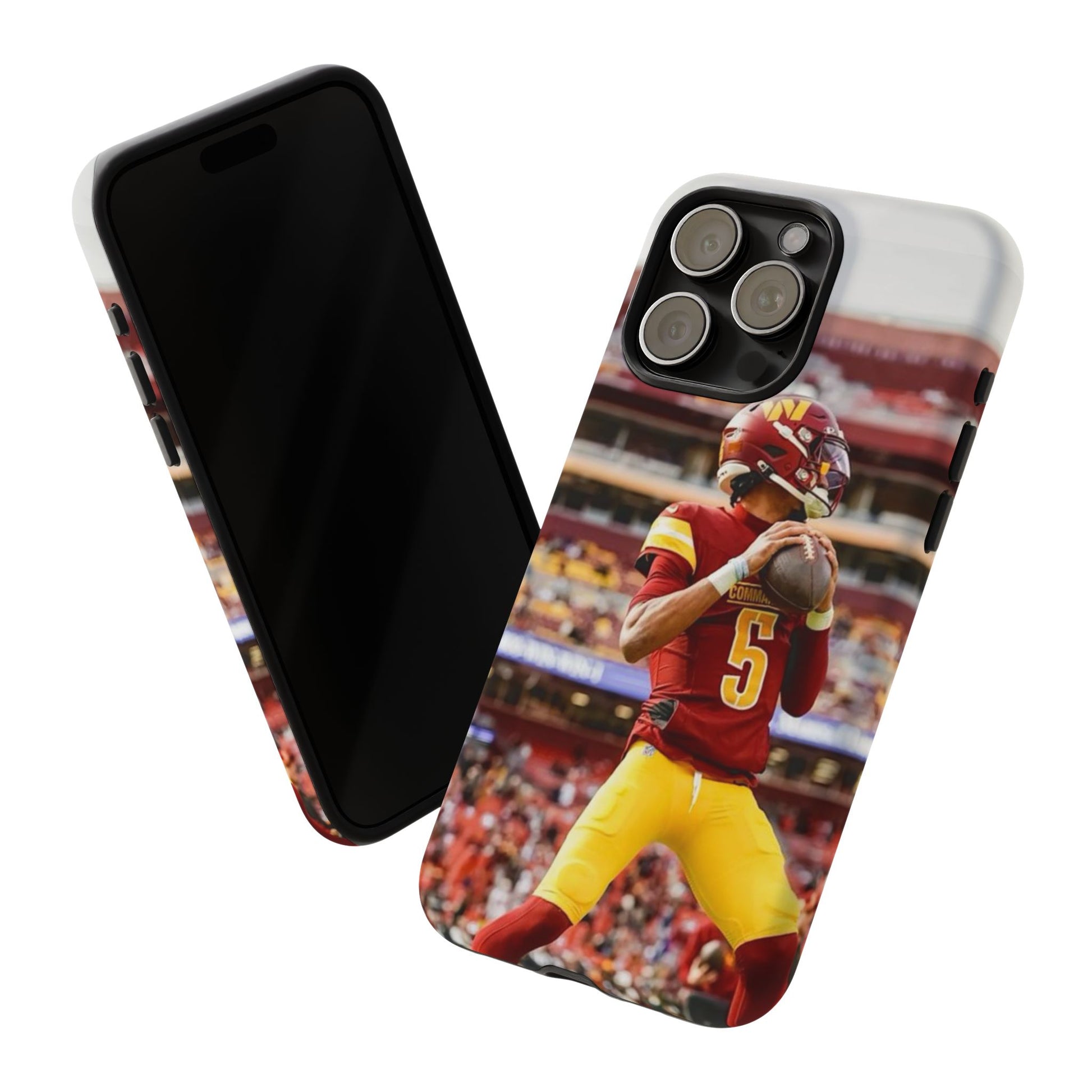 Jayden Daniels Washington Football Tough Cases for iPhones, Samsung, and Pixel