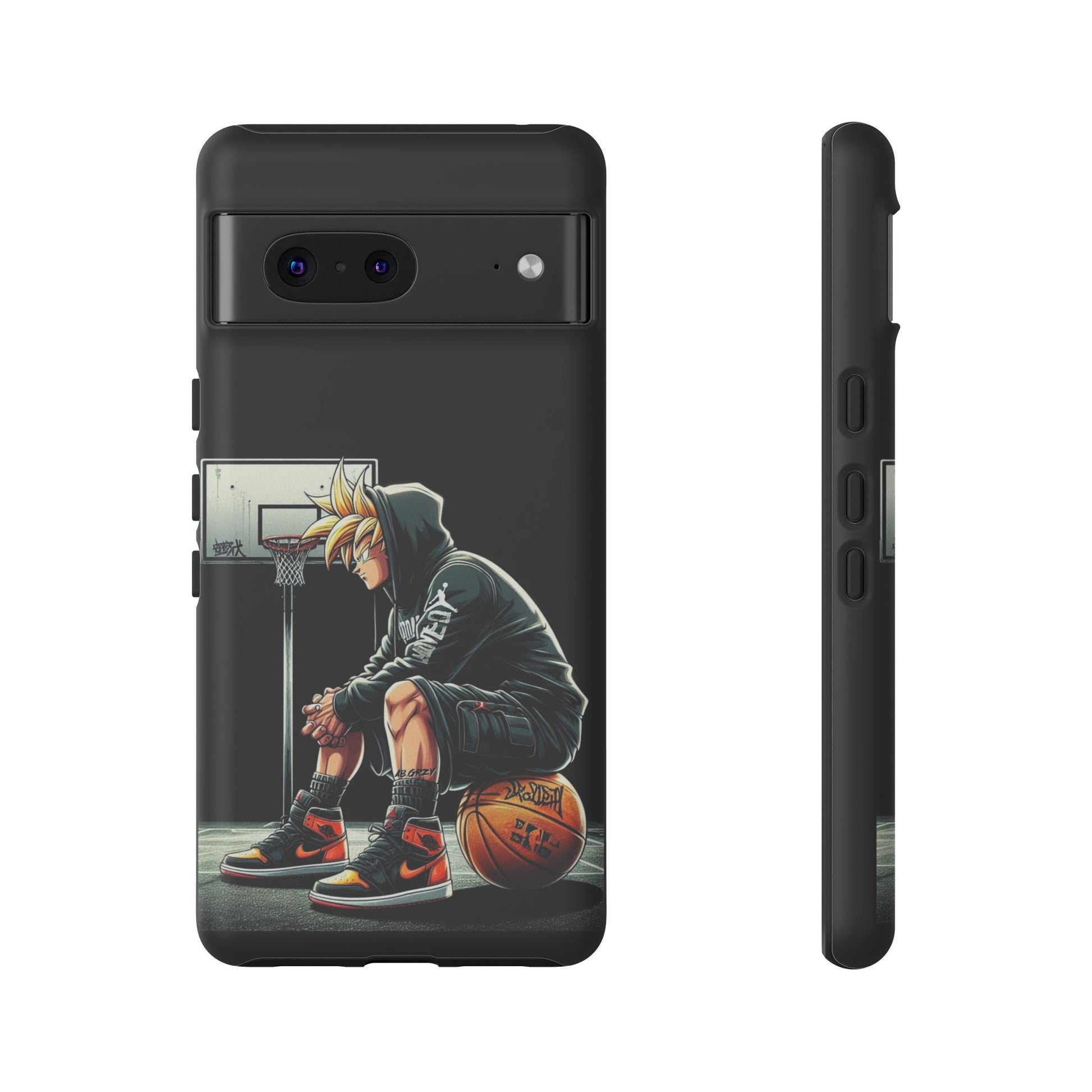 Son Goku Basketball Tough Cases for iPhones, Samsung, and Pixel