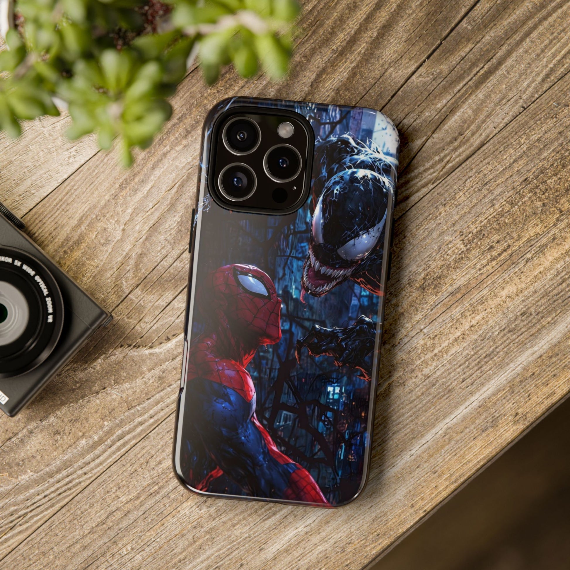 Venom x Spiderman Phone Case, Tough Cases for iPhones, Samsung, and Pixel