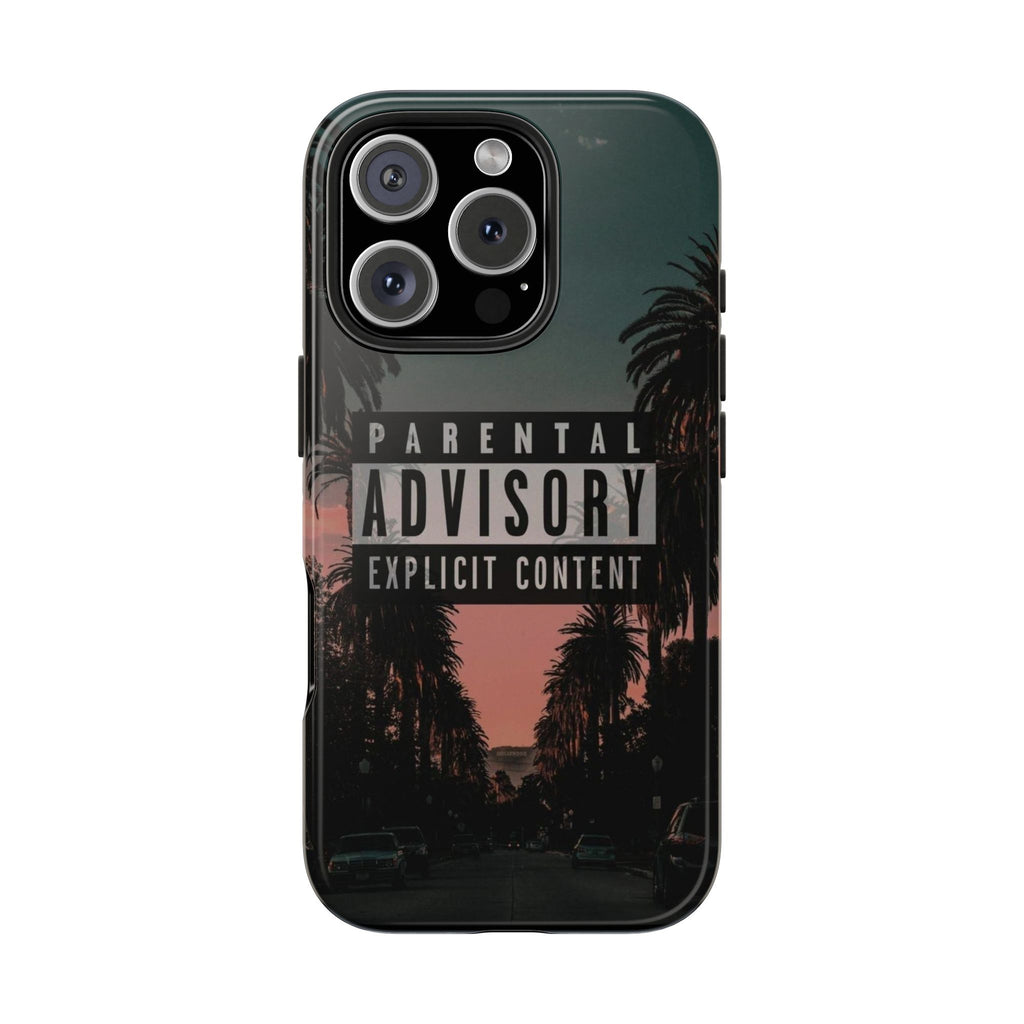 Parental Advisory Tough Phone Cases for Iphones & Samsung Durable
