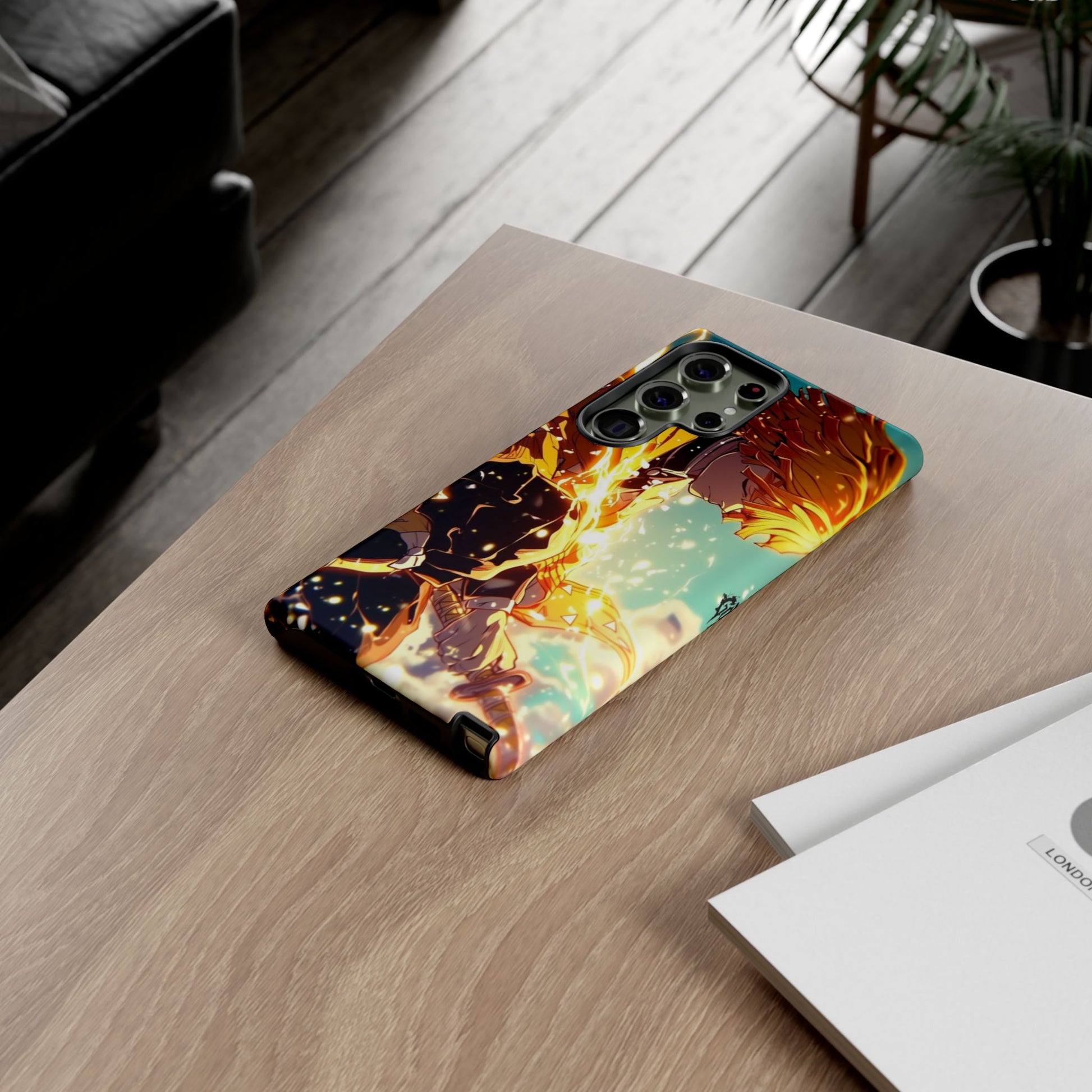 Demon Slayer Zenitsu Anime Theme Phone Case, Tough Cases for iPhones, Samsung, and Pixel