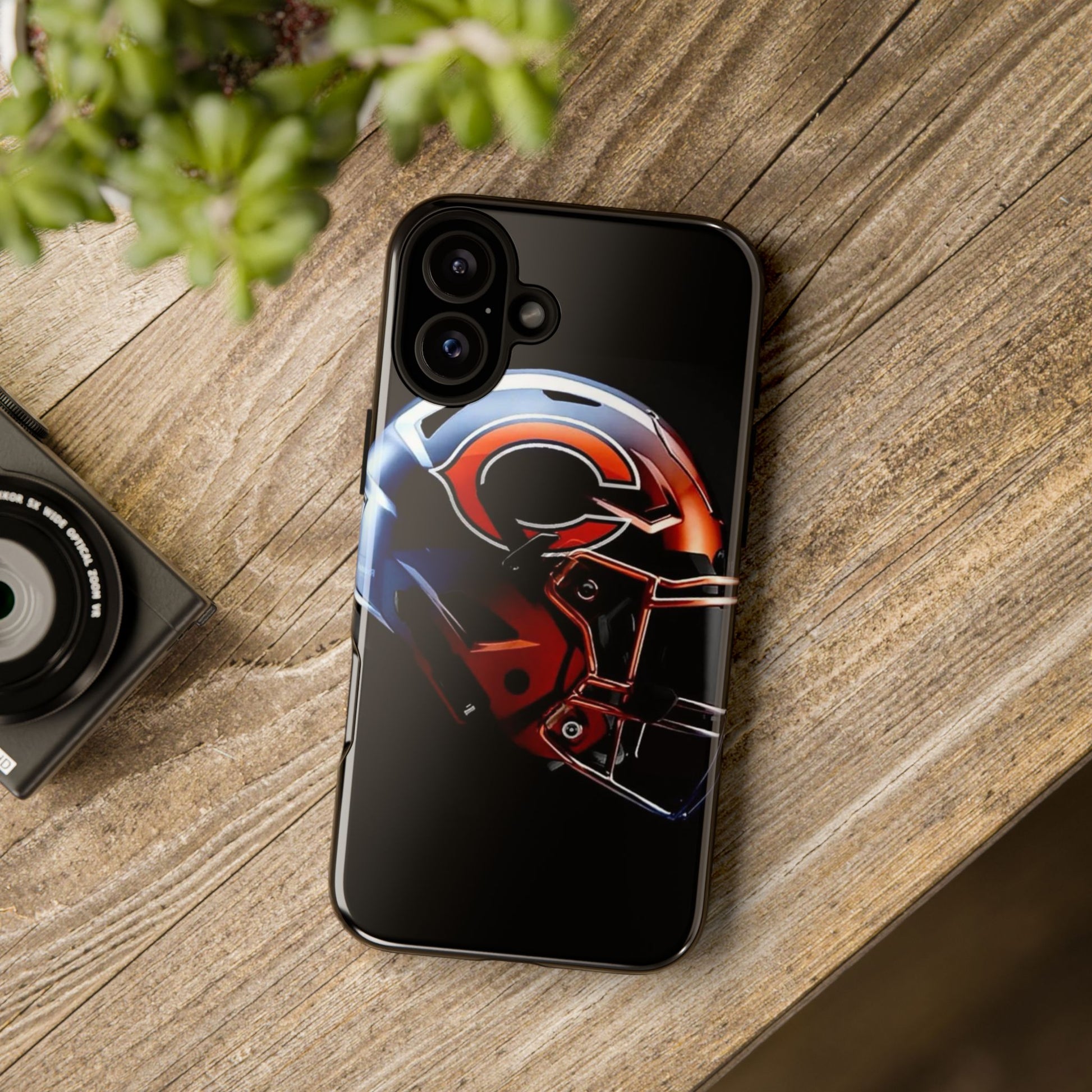 Football Helmet Chicago Bears Phone Case, Tough Cases for iPhones, Samsung, and Pixel