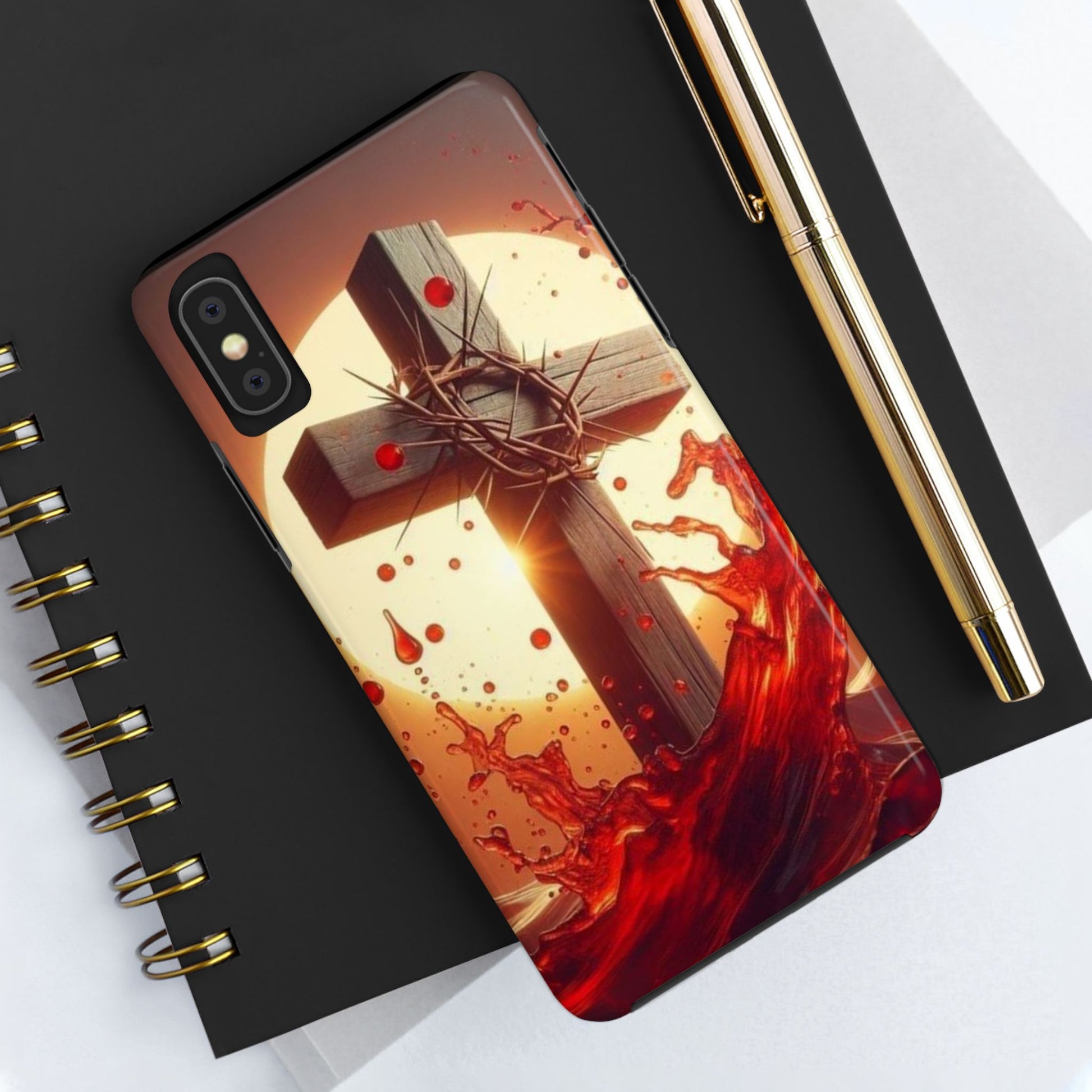 Blood of Christ Christian Theme Phone Cases for iPhones & Samsung Phones