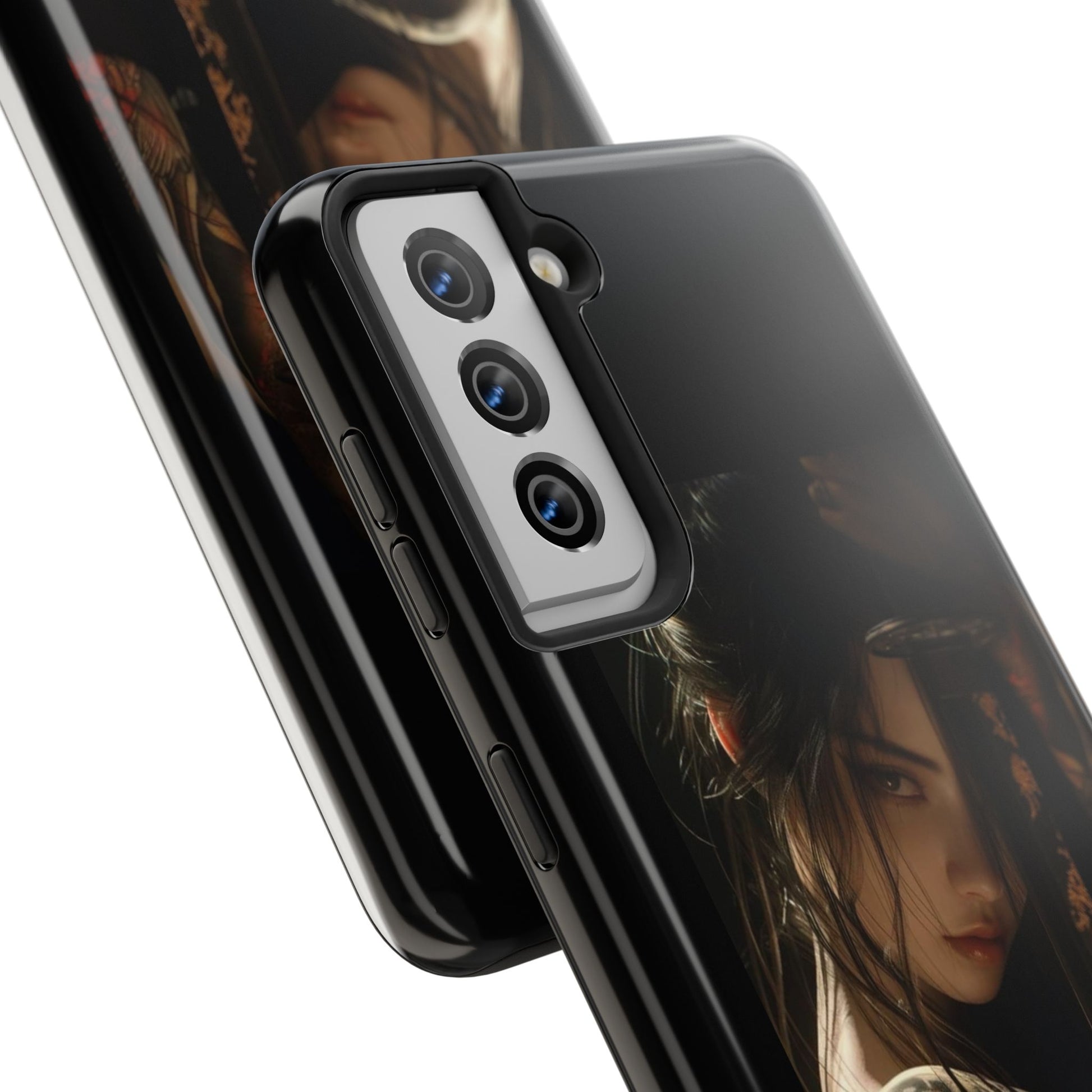 Samurai Female Warrior Design Phone Cases for iPhone & Samsung Galaxy Phones