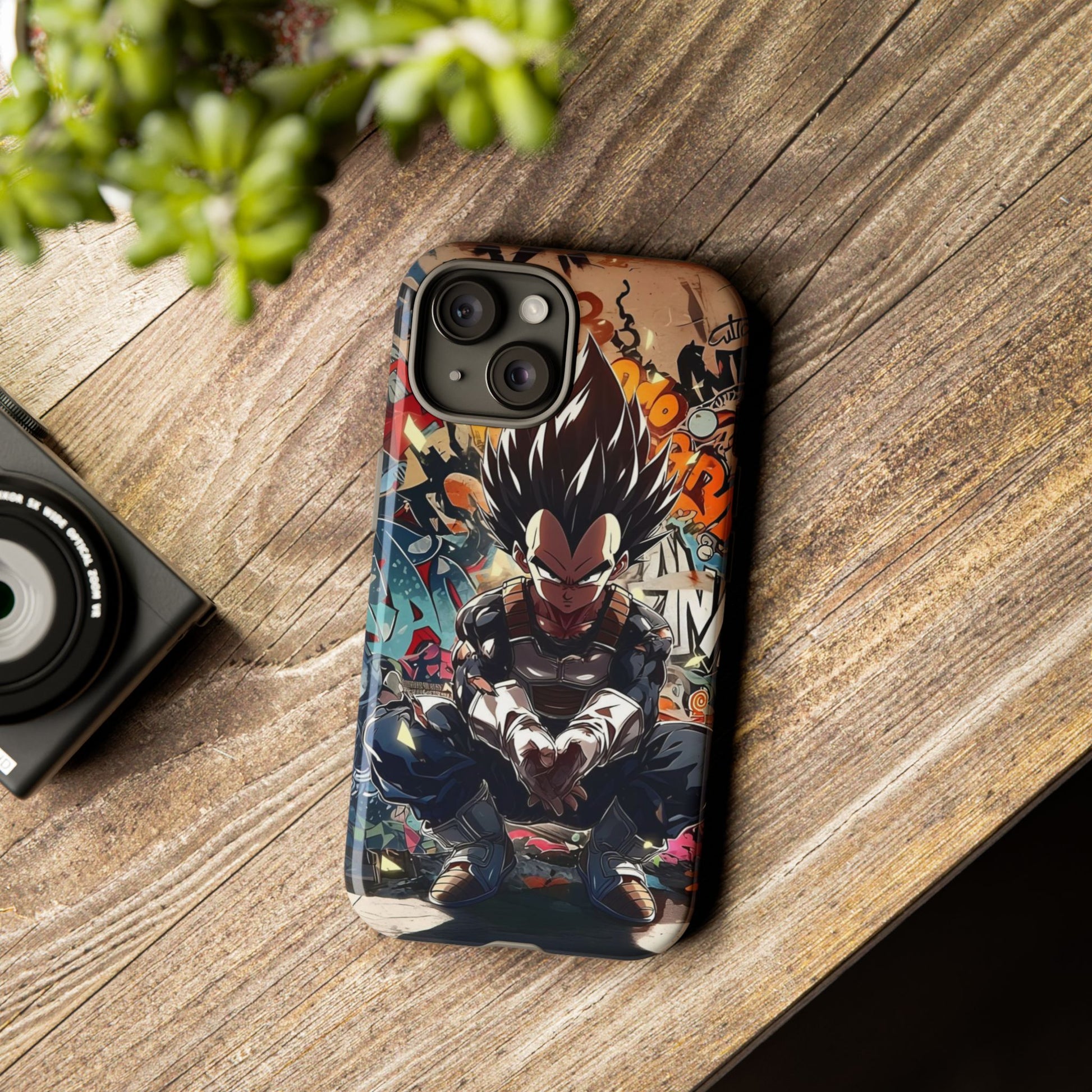 Anime Vegeta Dragon ball Z Tough Cases for iPhones, Samsung, and Pixel