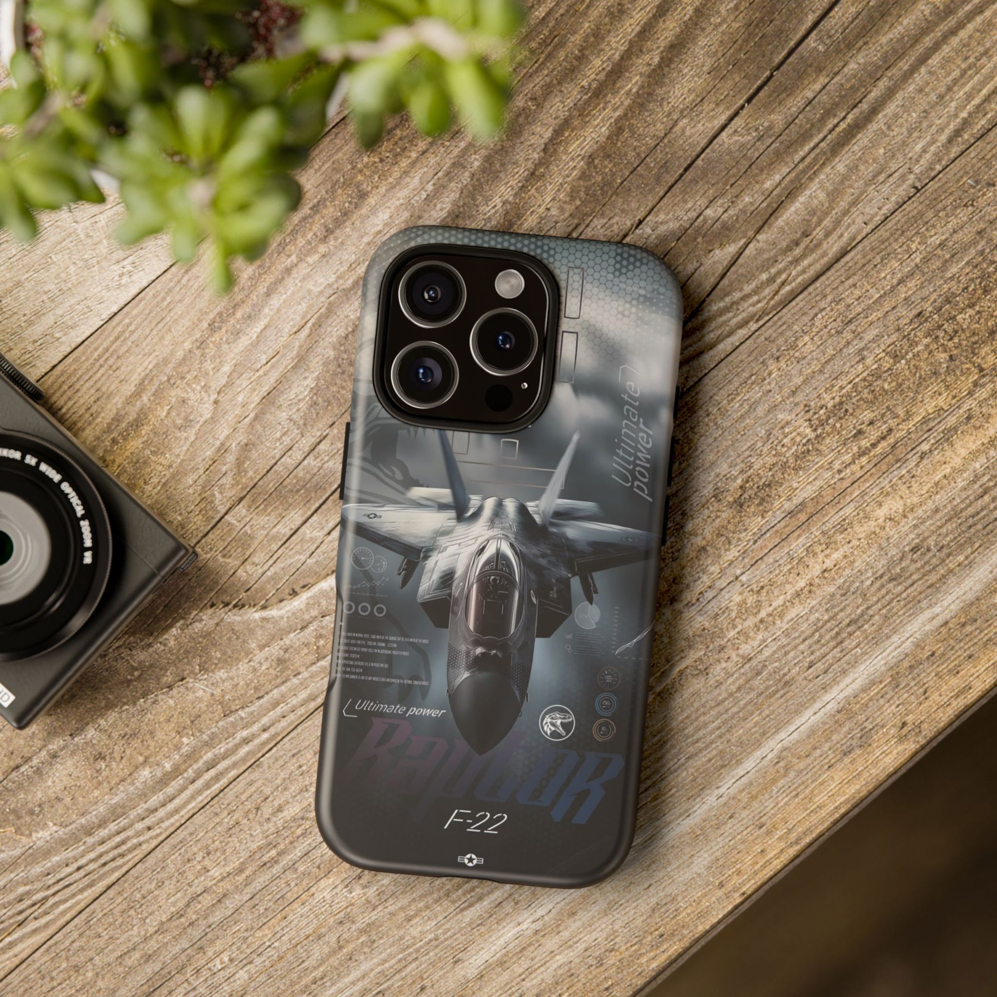 F-22 Raptor Fighter Jet Tough Cases for iPhones, Samsung, and Pixel